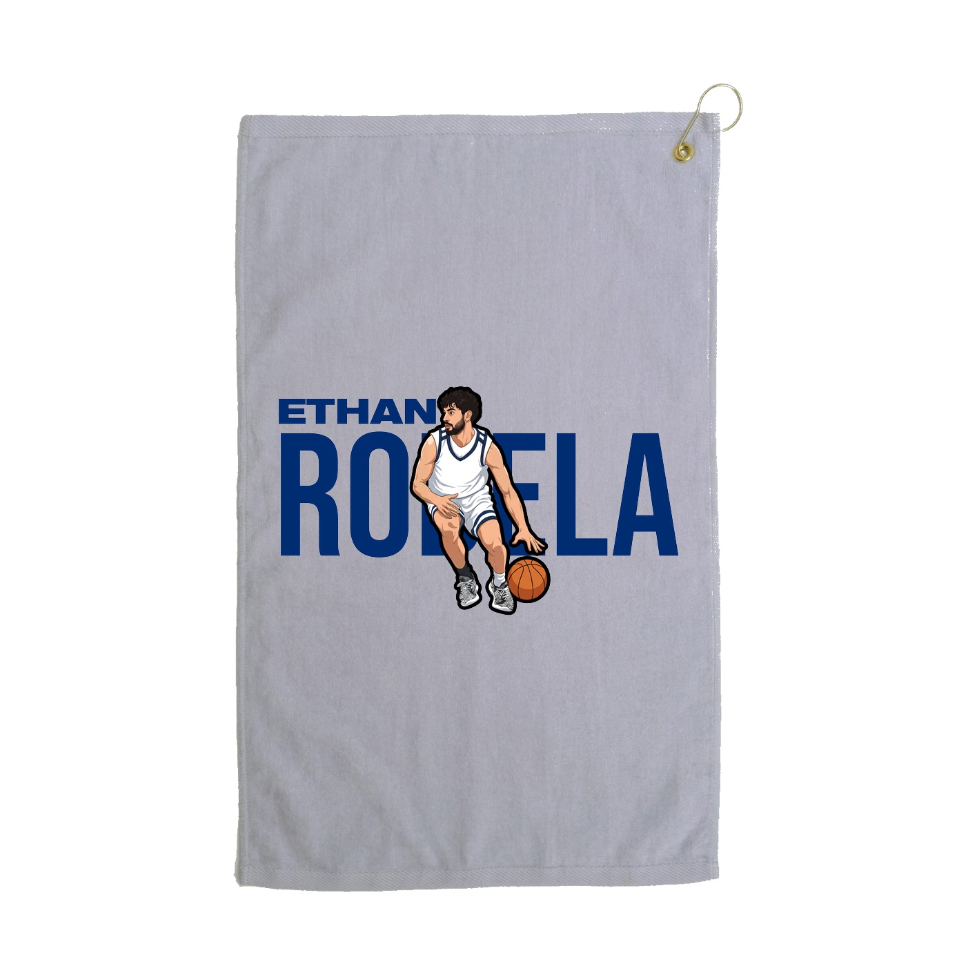 Golf Towel — Player Name in Grey
