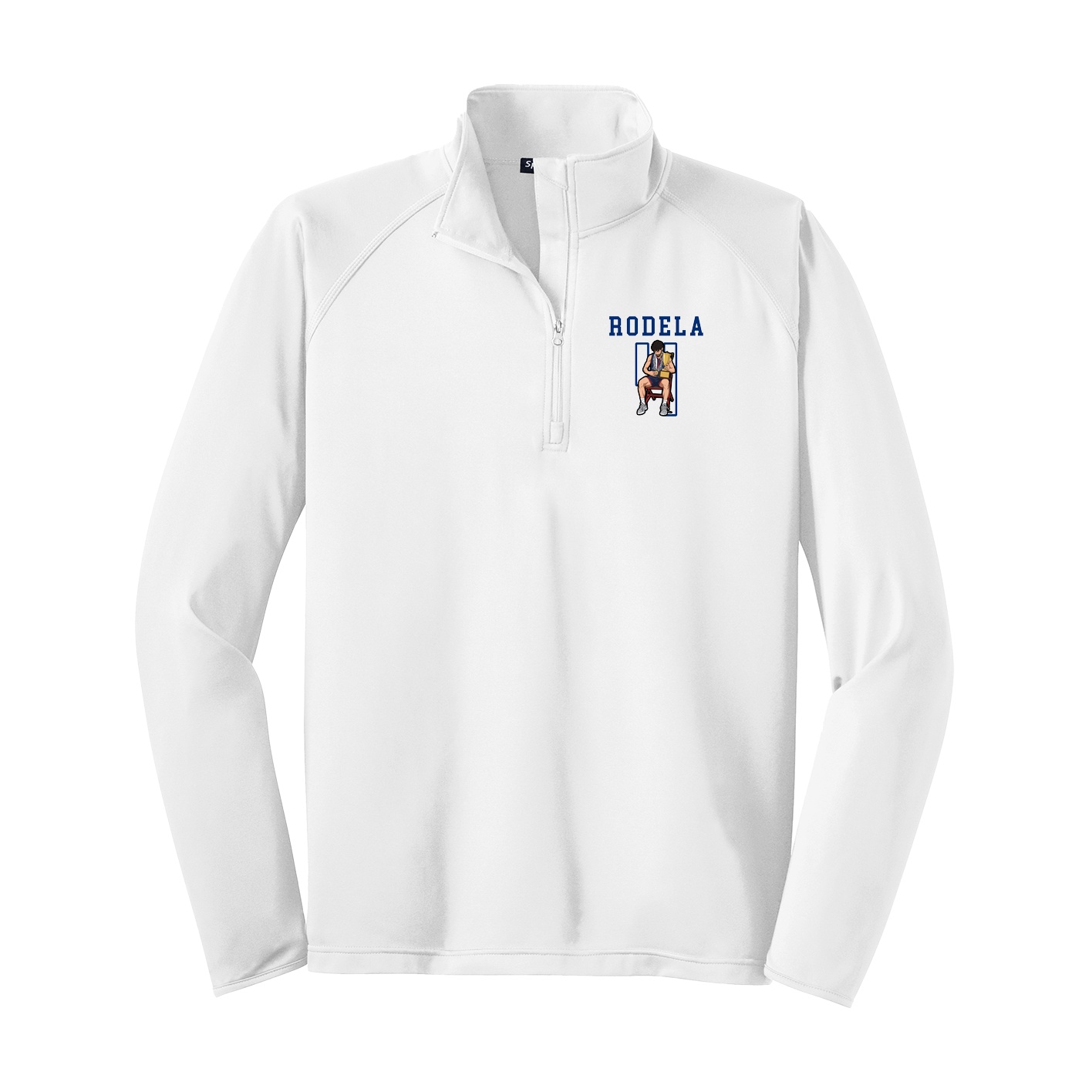 Q-Zip Pullover — Shirsey in White