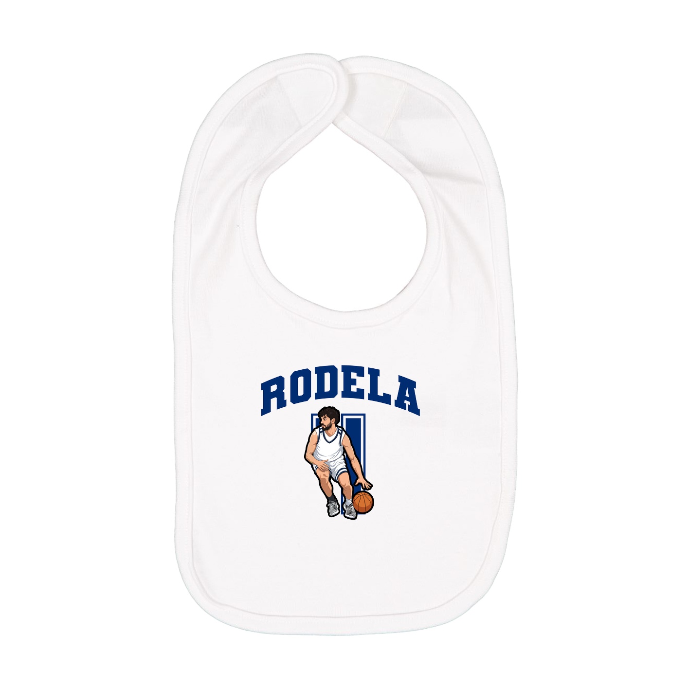Infant Bib — Number in White