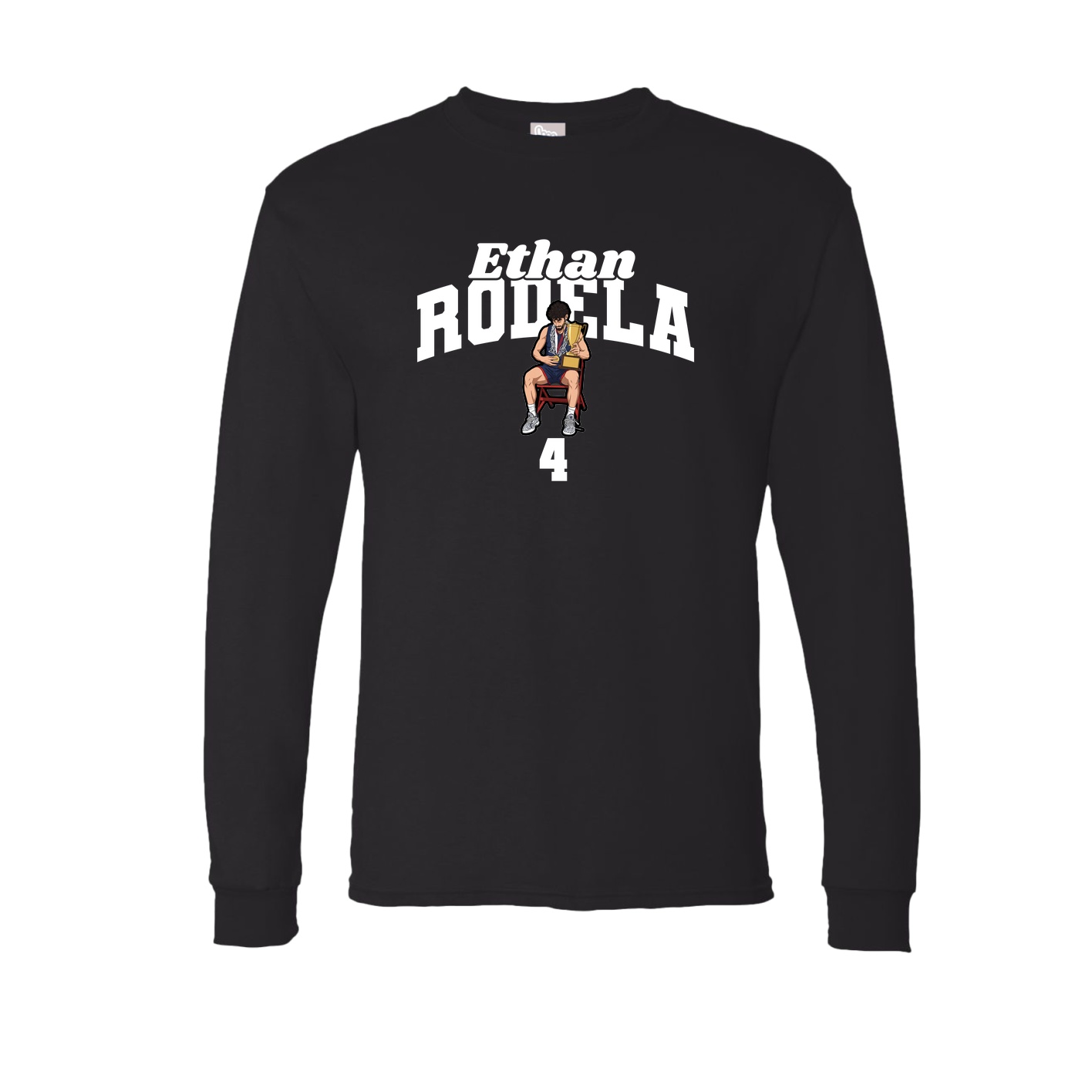 Long Sleeve Tee — Signature Arch in Black