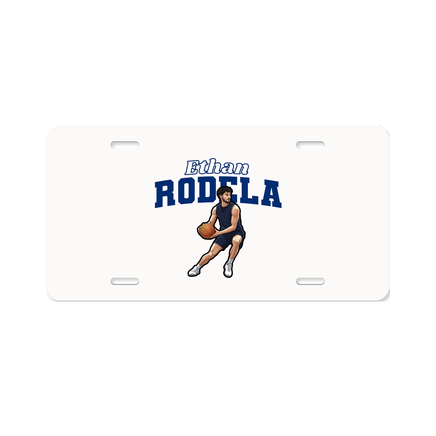License Plate — Name Arch in Classic