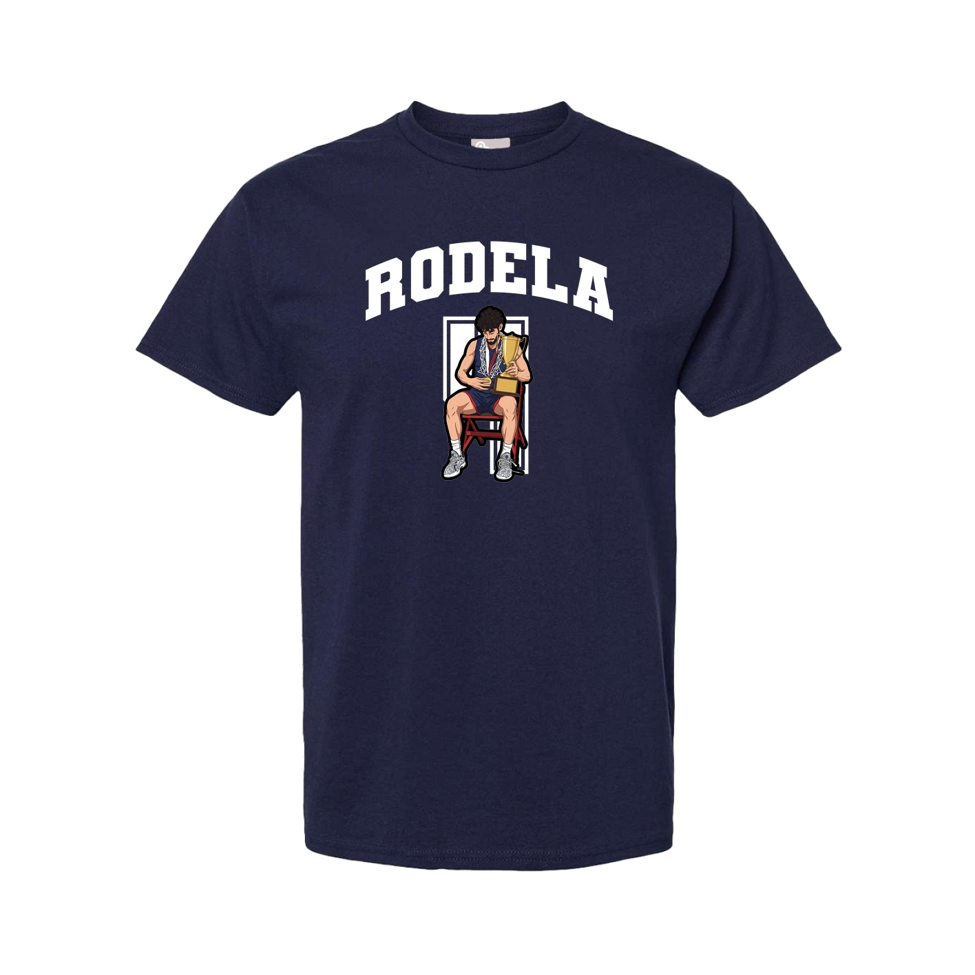 Youth Tee — Number in Navy
