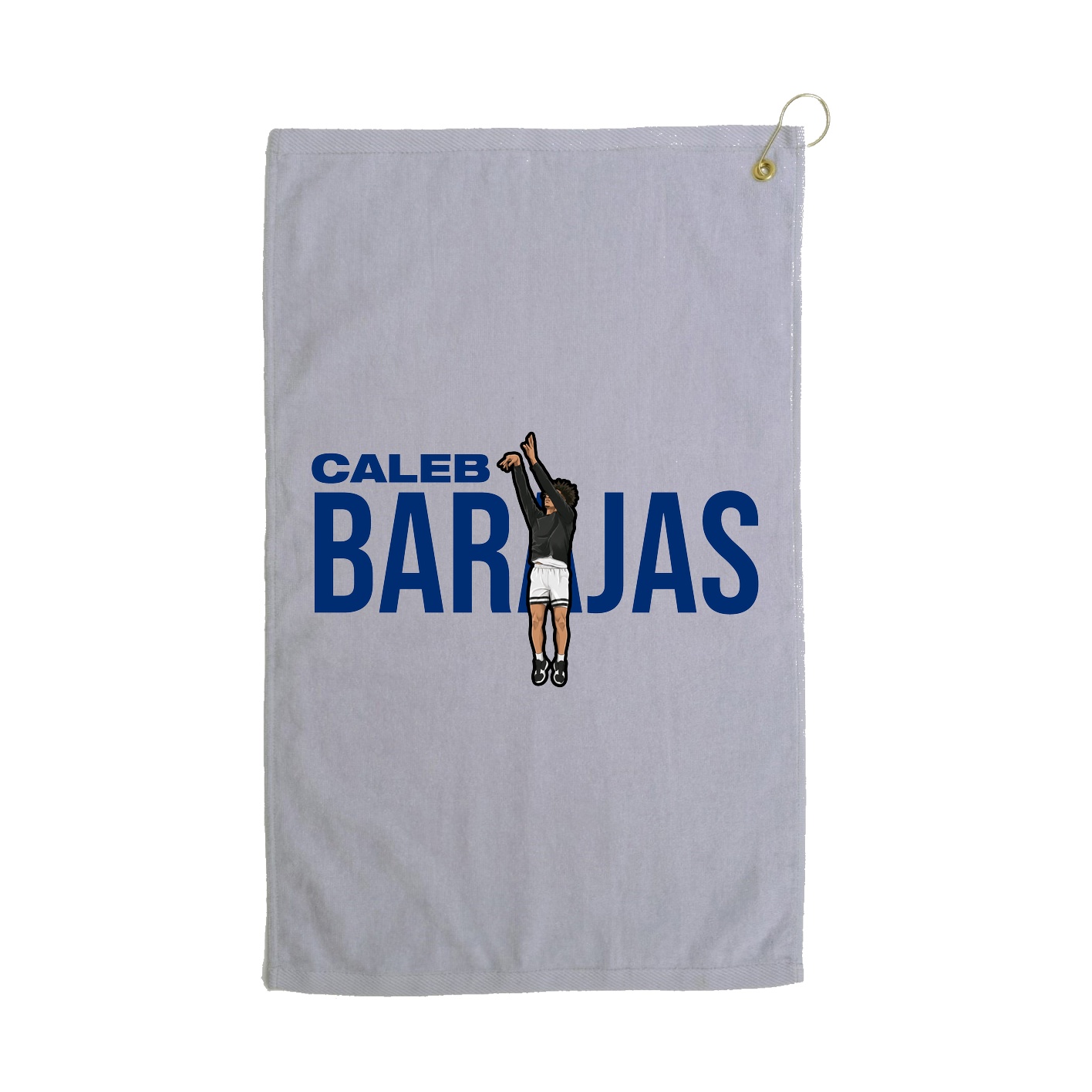 Golf Towel — Player Name in Grey