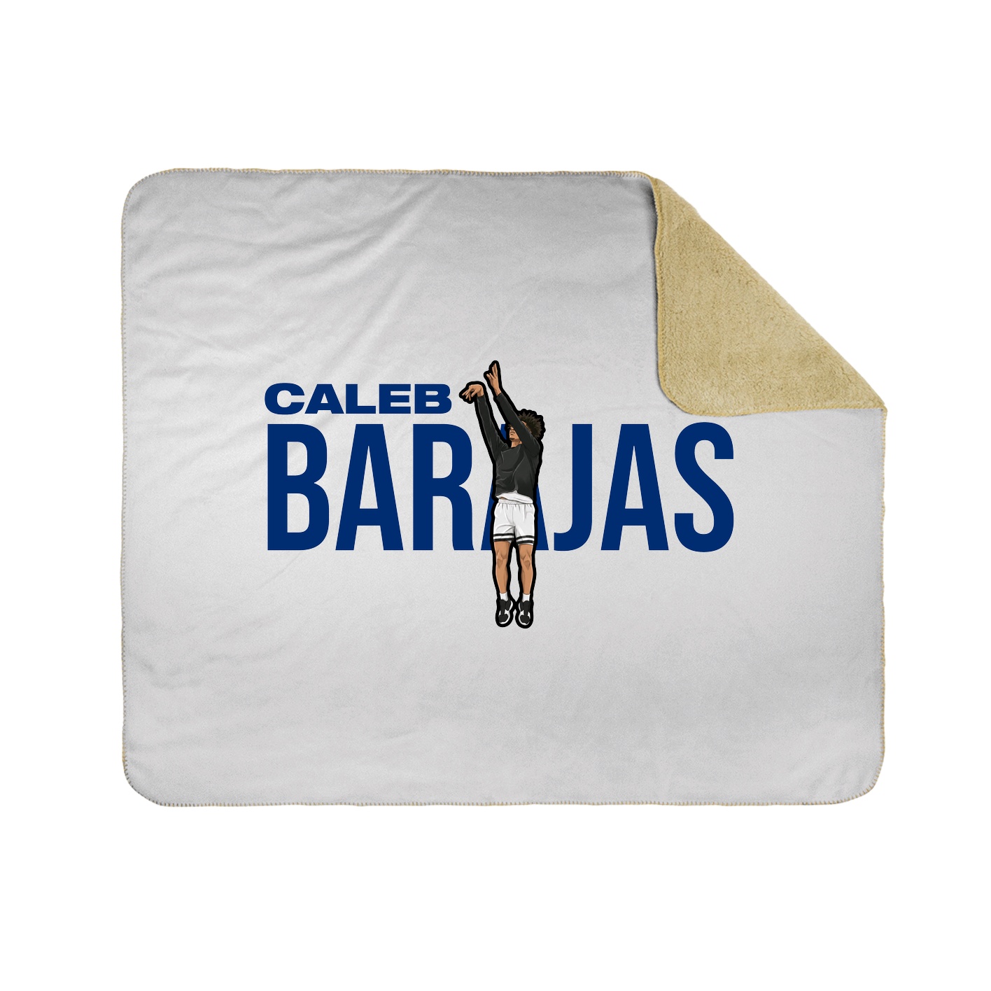 Throw Blanket — Player Name in White