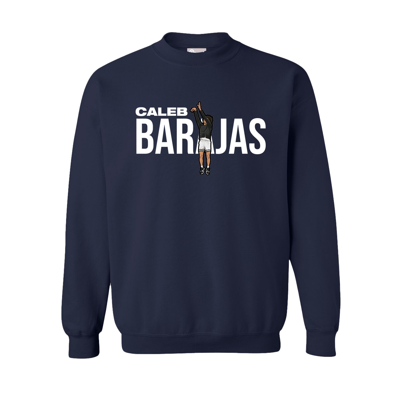 Fleece Crew — Player Name in Navy