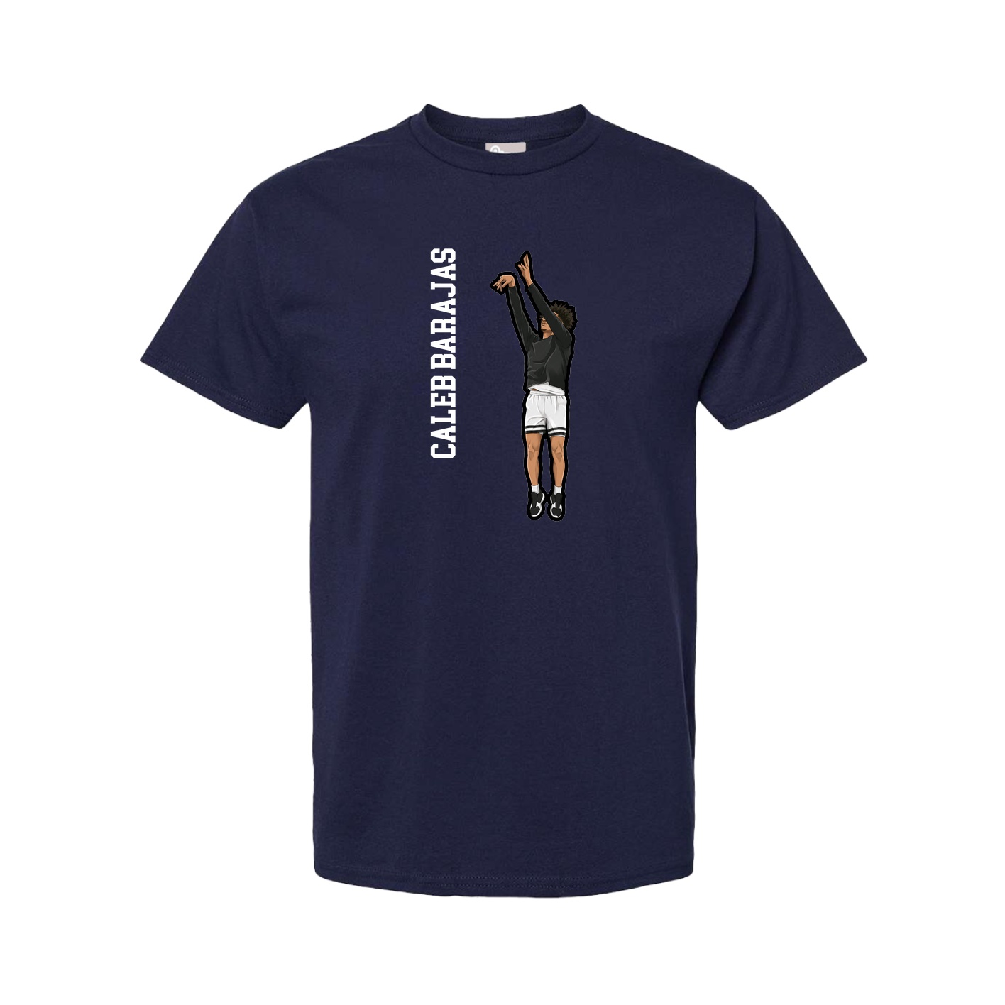 Tee — Name Vertical in Navy
