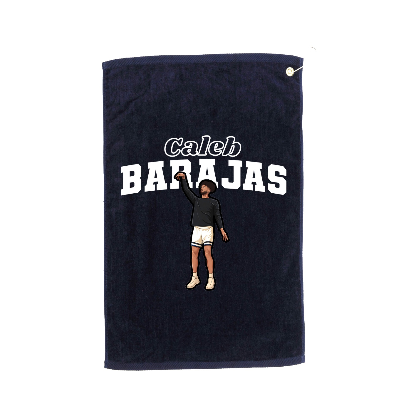 Golf Towel — Name Arch in Navy