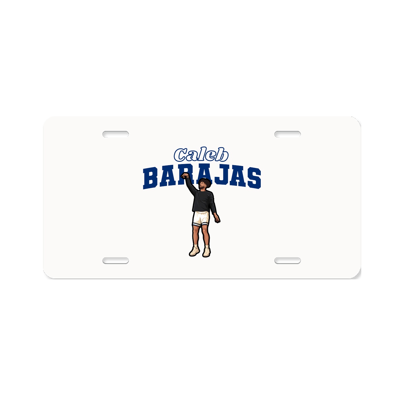 License Plate — Name Arch in Classic