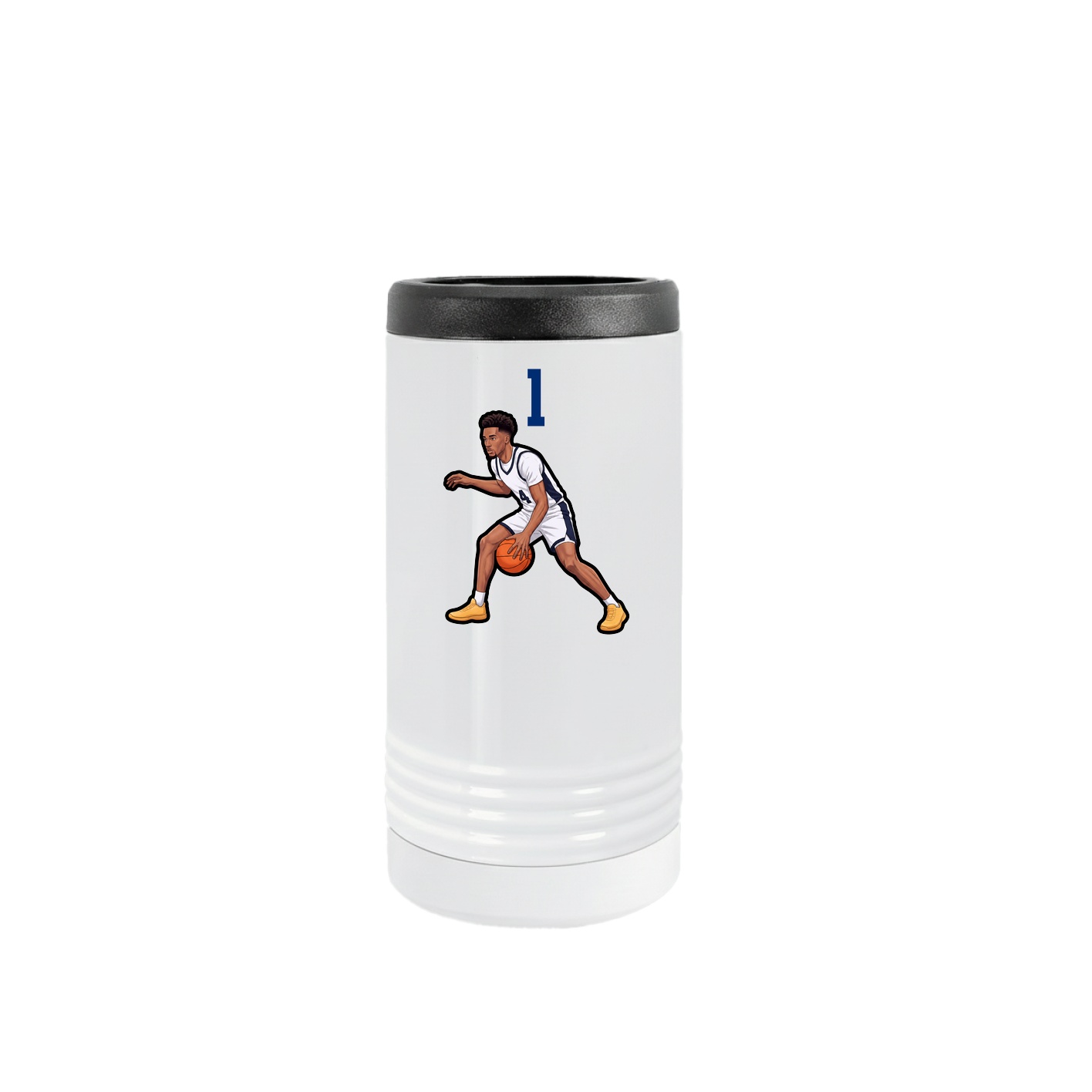 Slim Beverage Holder — Number Top in White