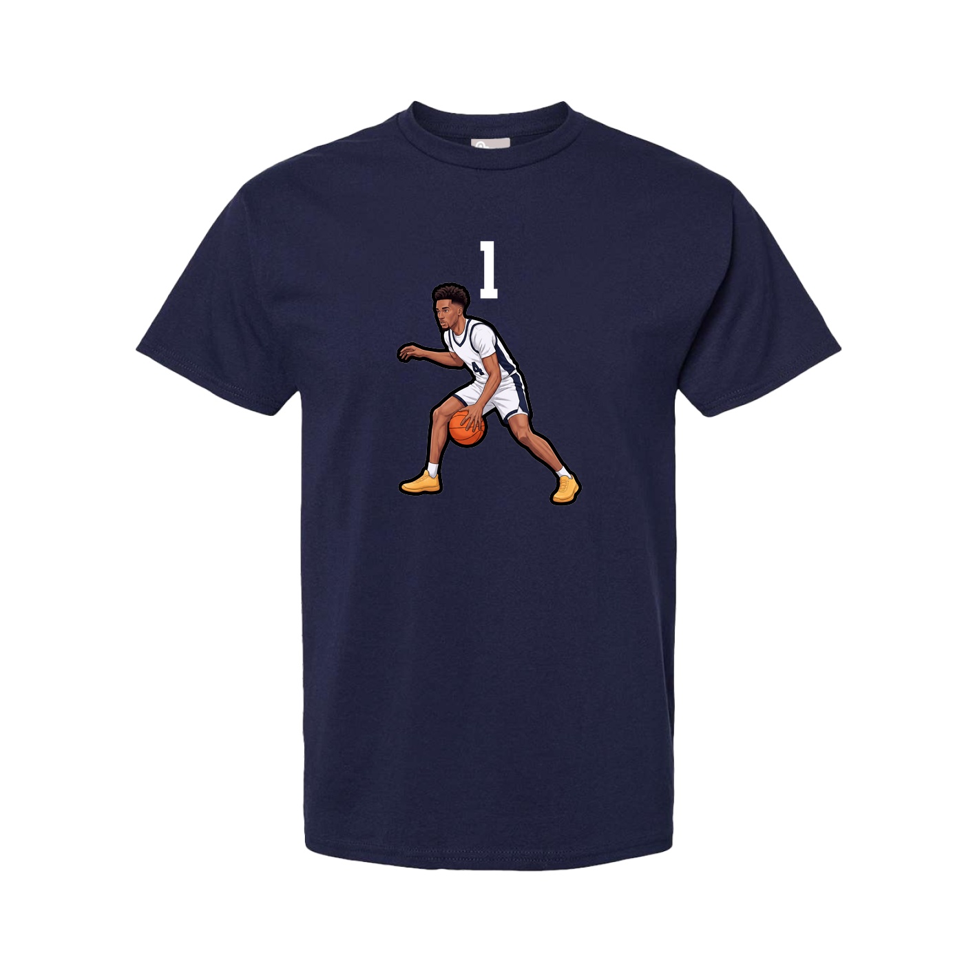 Youth Tee — Number Top in Navy