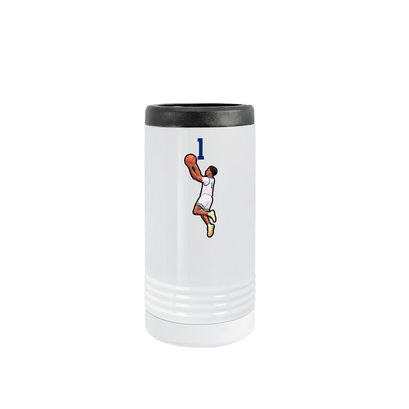 Slim Beverage Holder — Number Top in White