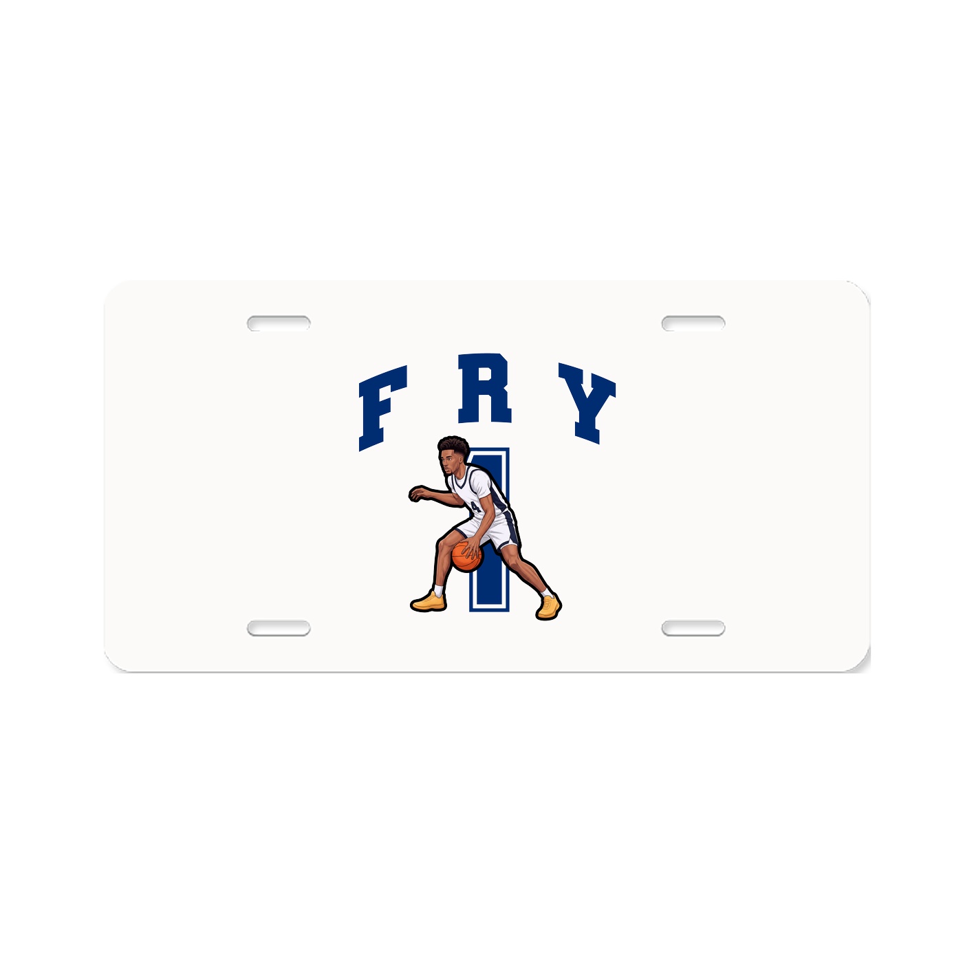 License Plate — Number in Classic