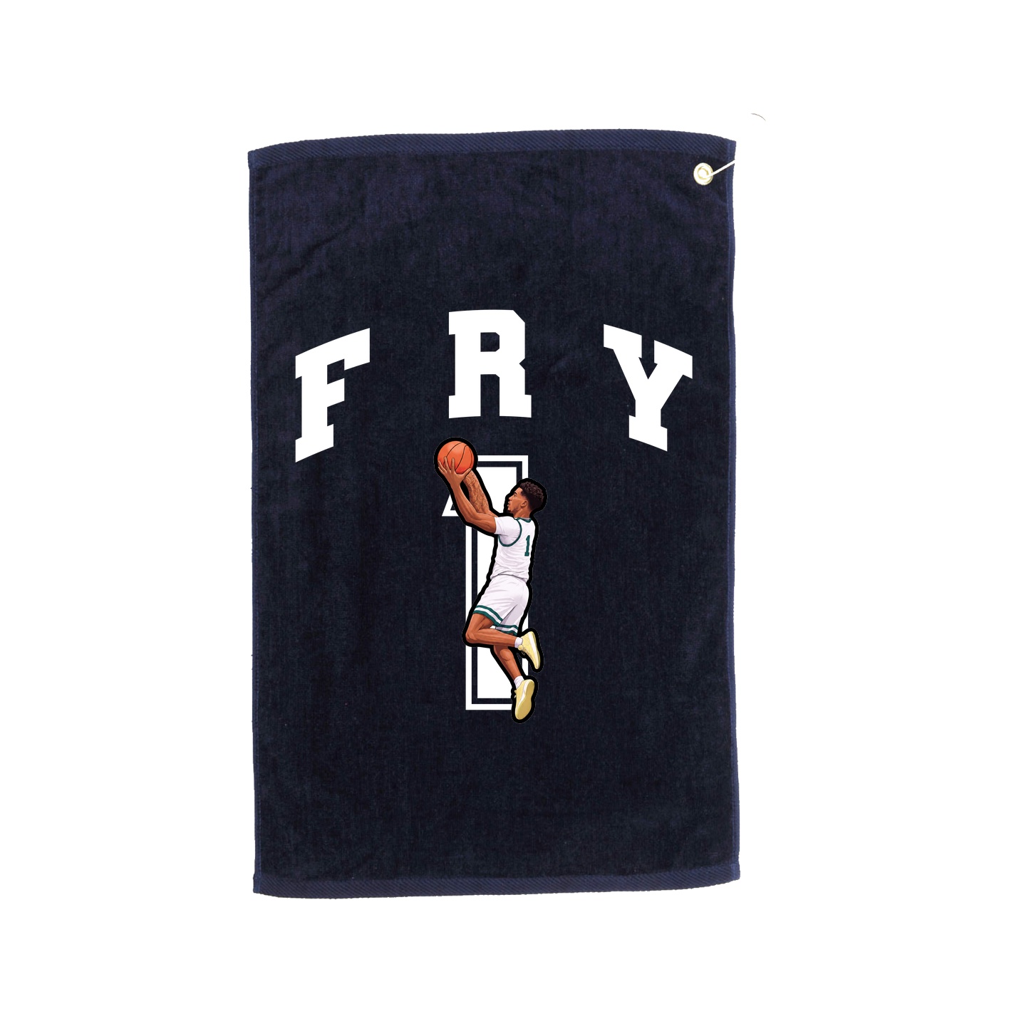 Golf Towel — Number in Navy