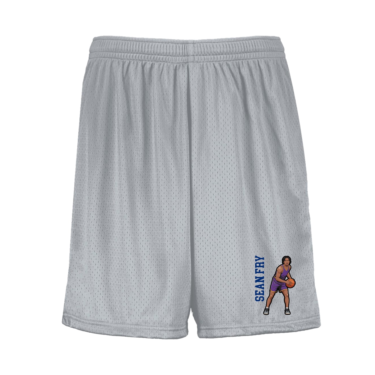 Shorts — Name Vertical in Silver