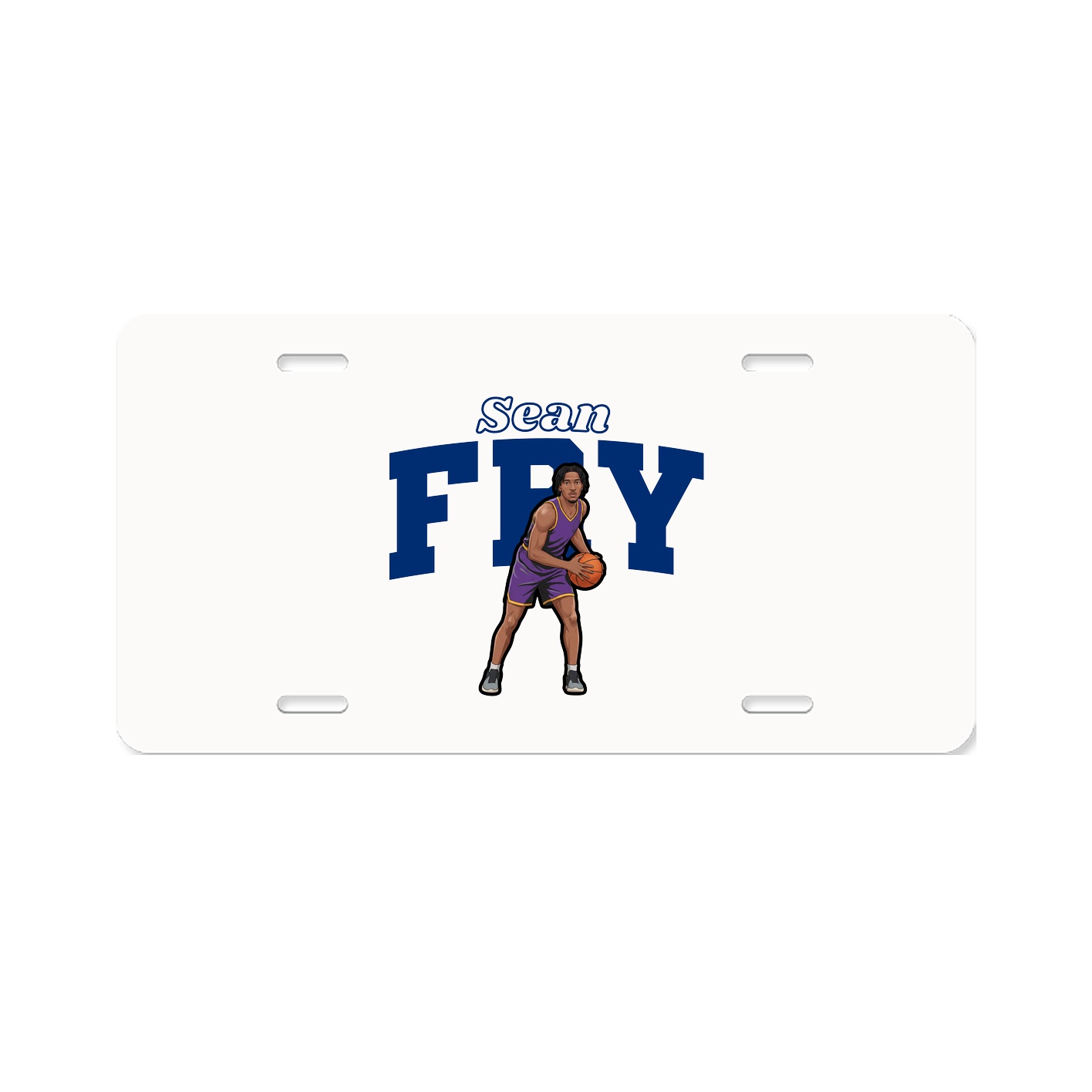 License Plate — Name Arch in Classic