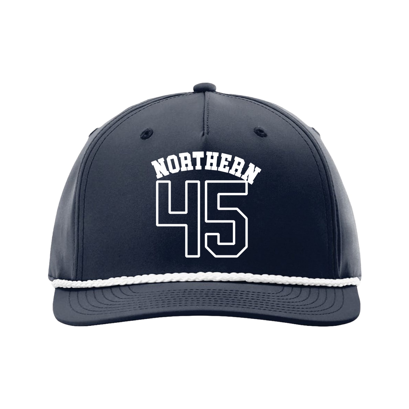 Five-Panel Classic Rope Cap — Shirsey Arch in Navy
