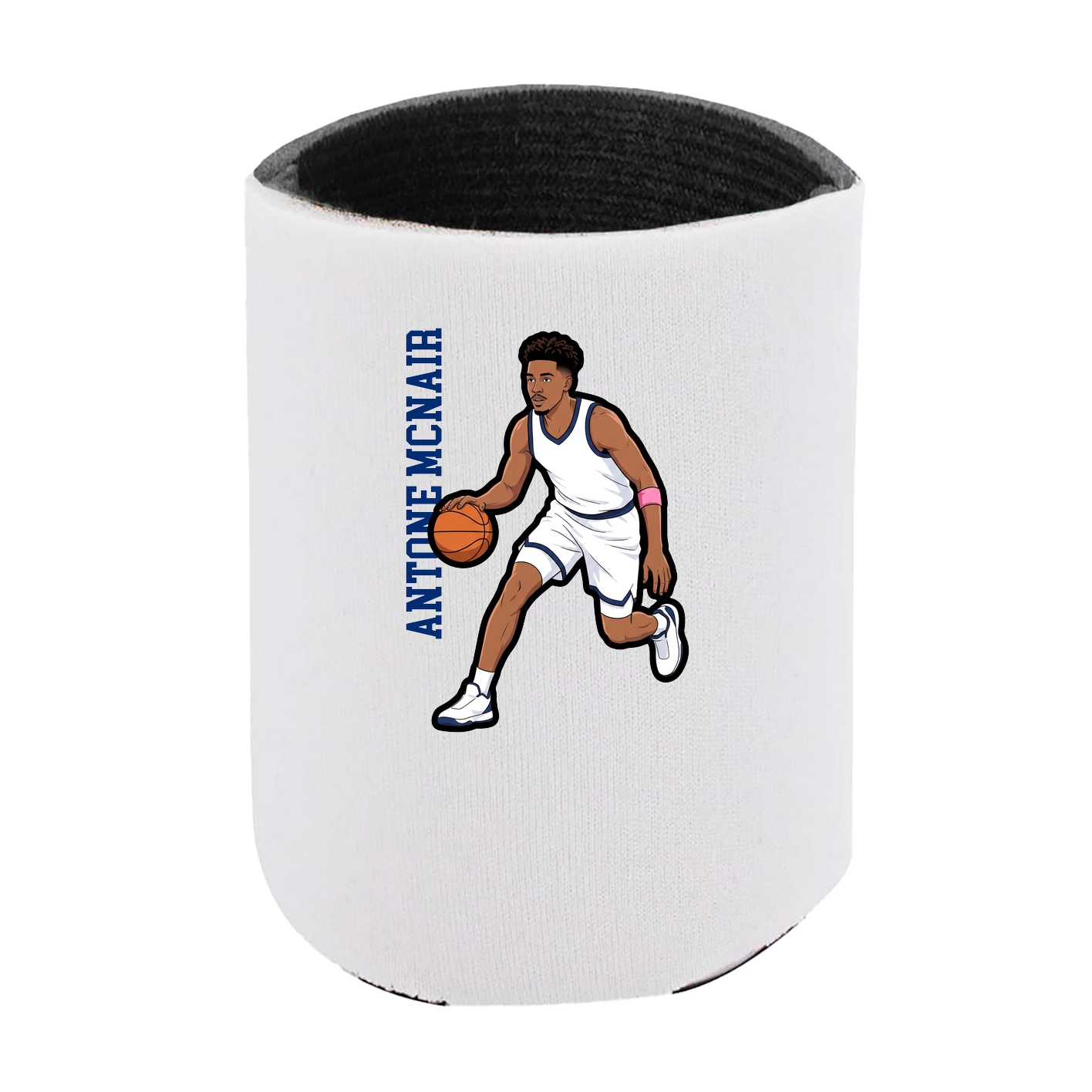 Can Holder — Name Vertical in White