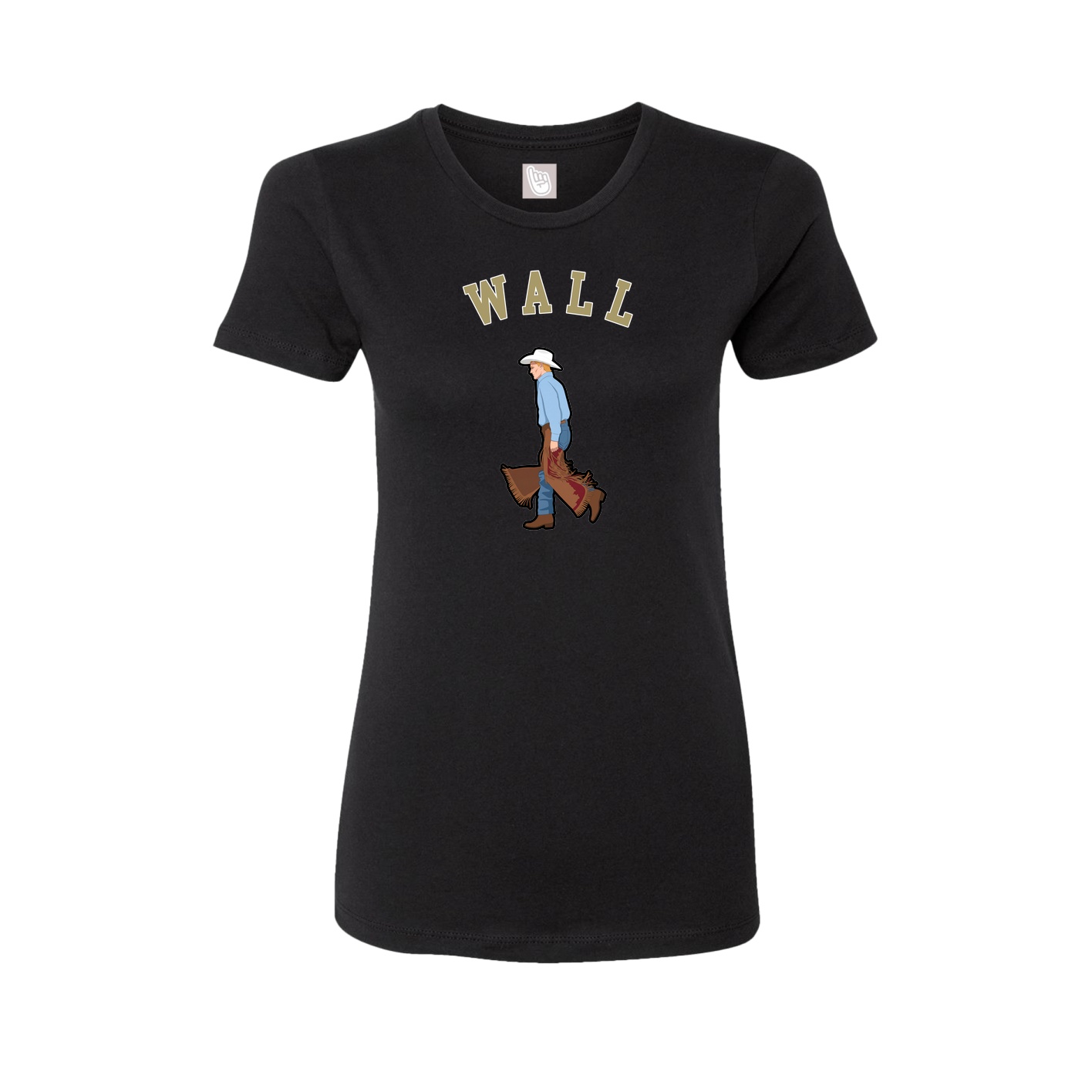 Fitted Women's Tee — Shirsey Arch in Black