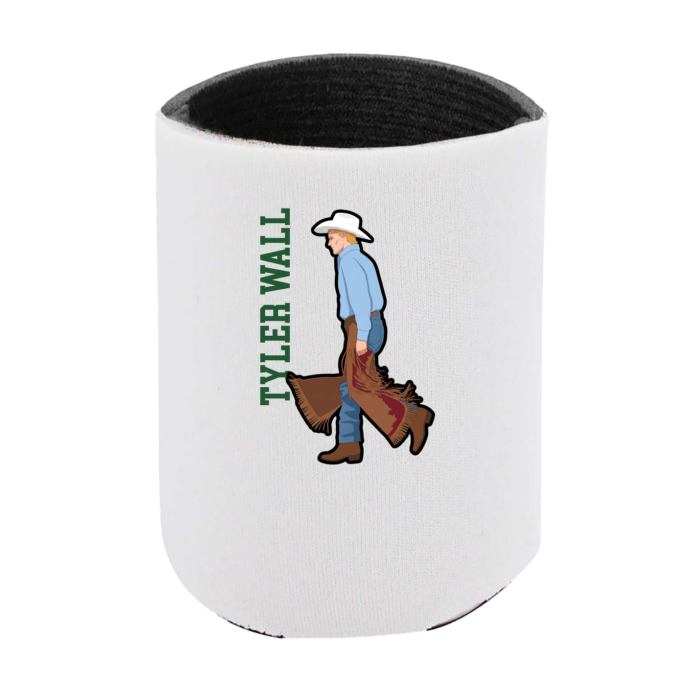 Can Holder — Name Vertical in White