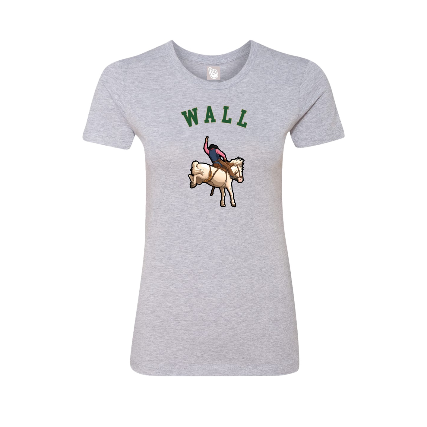 Fitted Women's Tee — Shirsey Arch in Grey