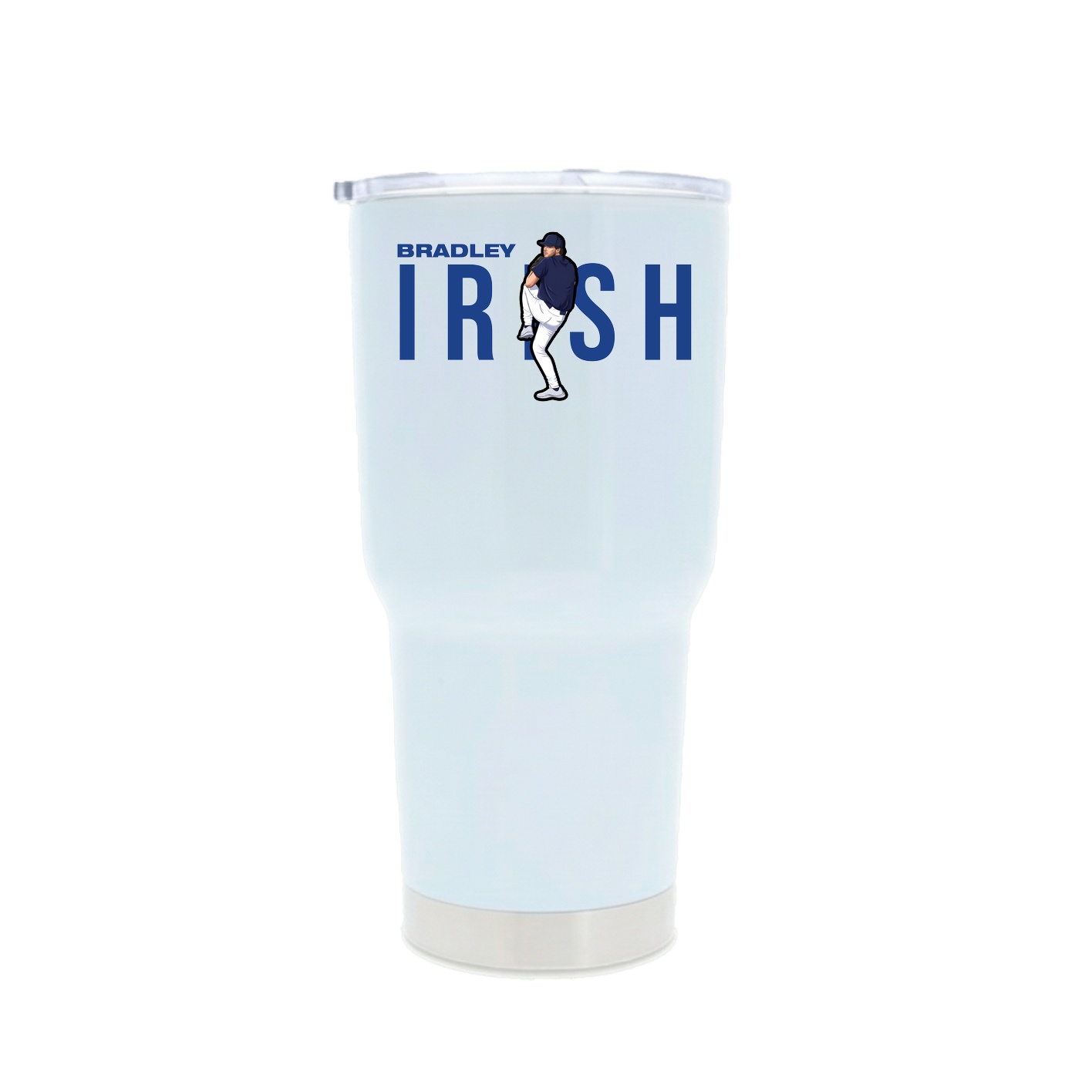 30oz Stainless Steel Tumbler — Player Name in White