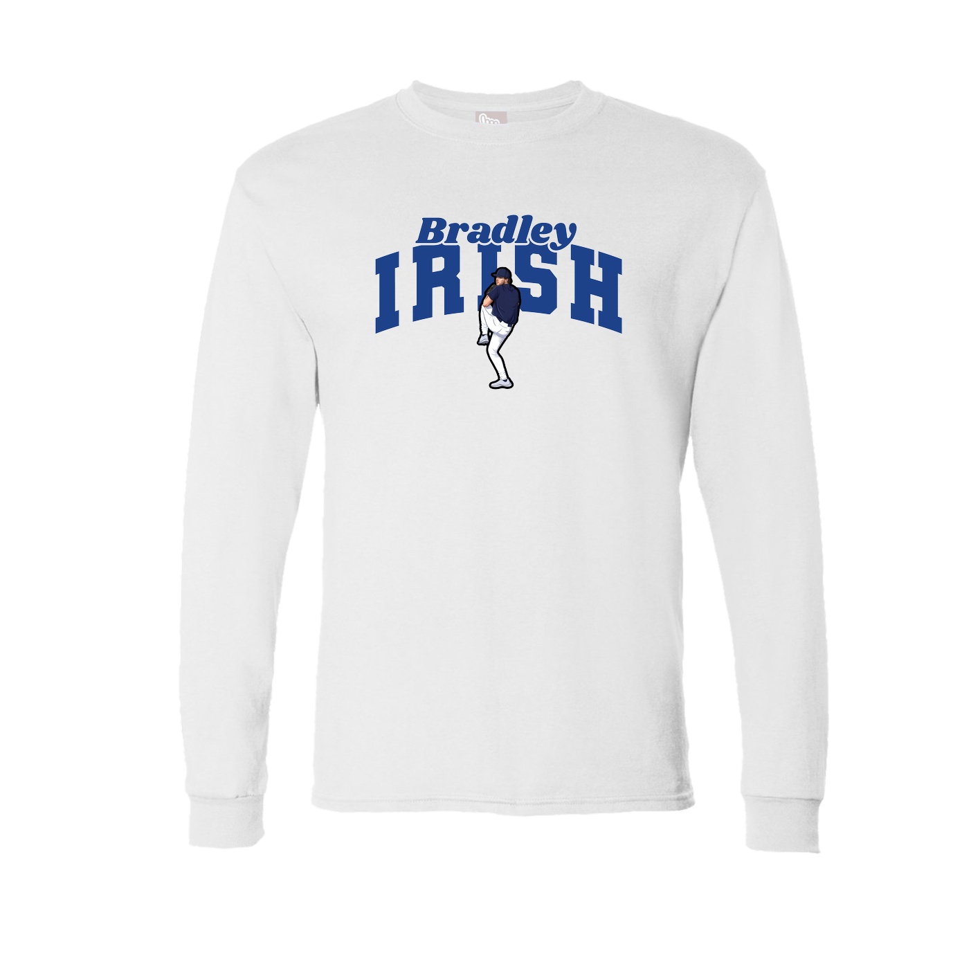 Long Sleeve Tee — Signature Arch in White