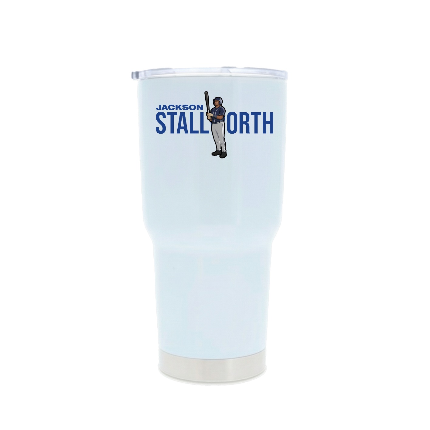 30oz Stainless Steel Tumbler — Player Name in White