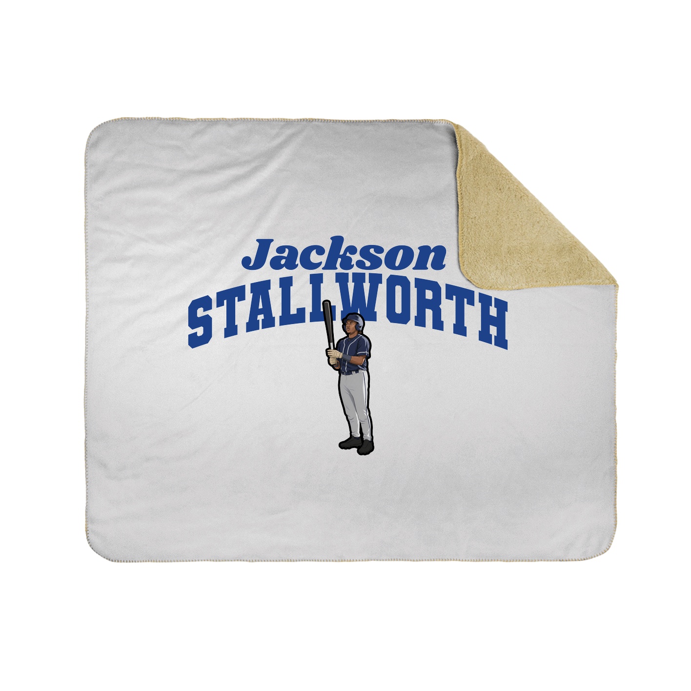 Throw Blanket — Signature Arch in White