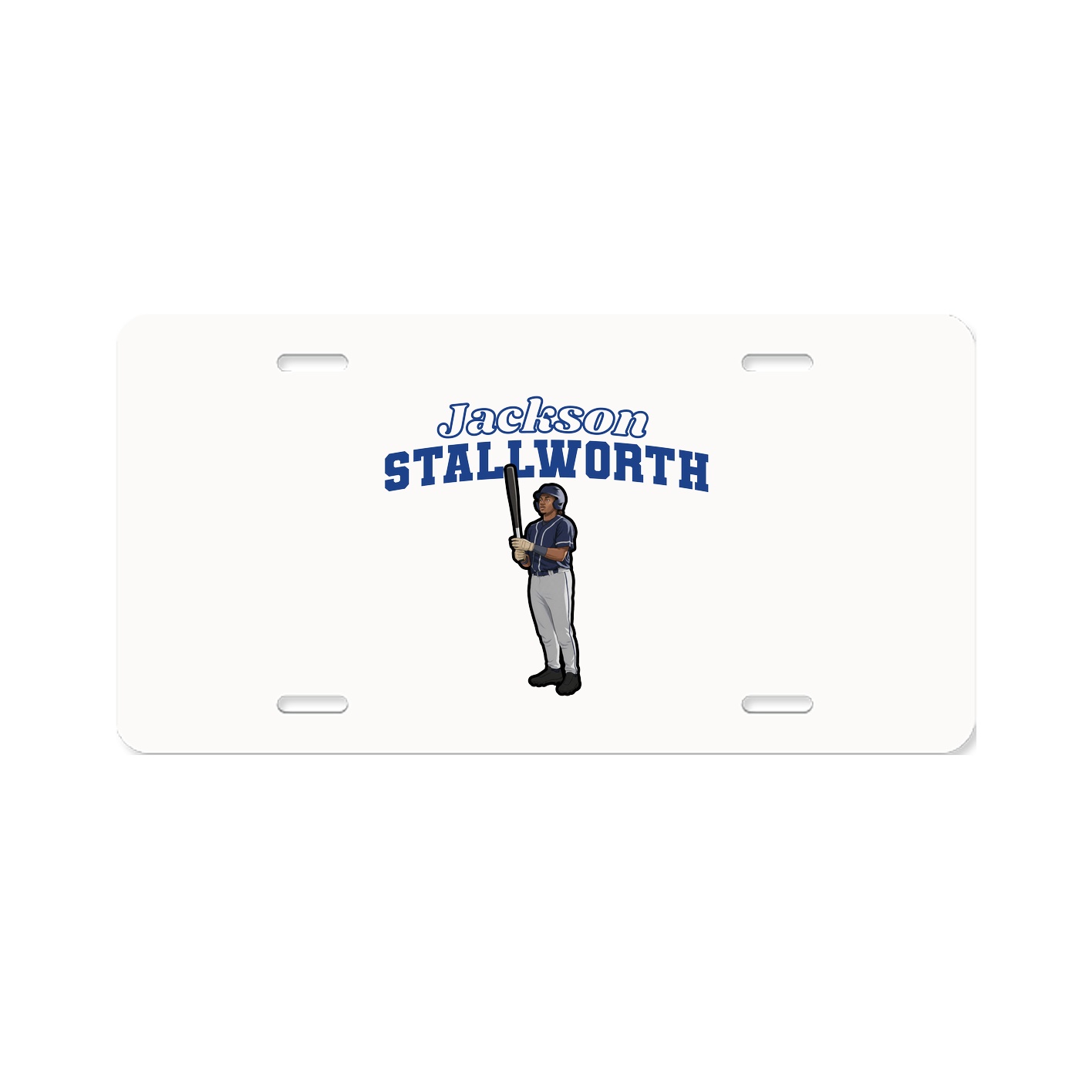 License Plate — Name Arch in Classic