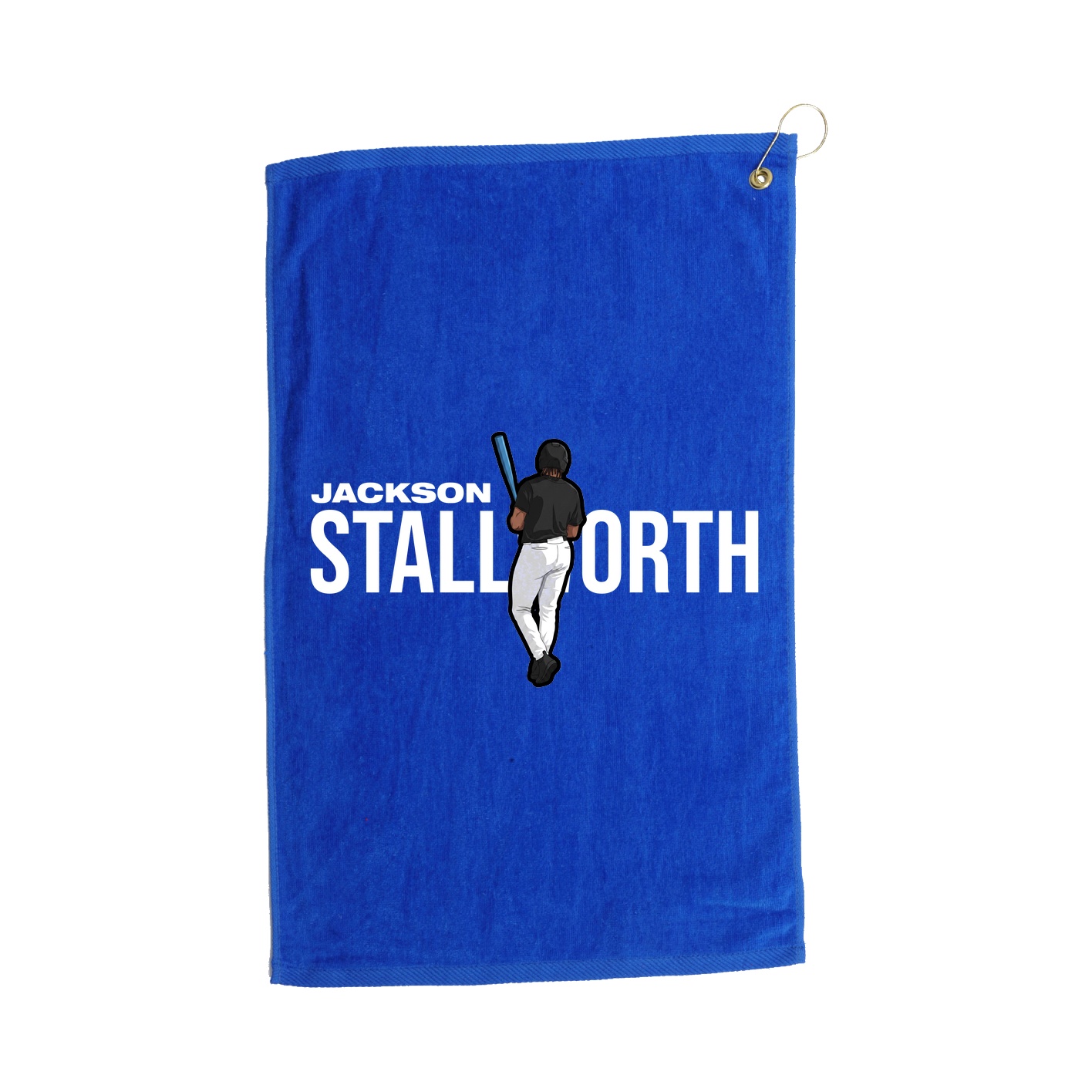 Golf Towel — Player Name in Royal