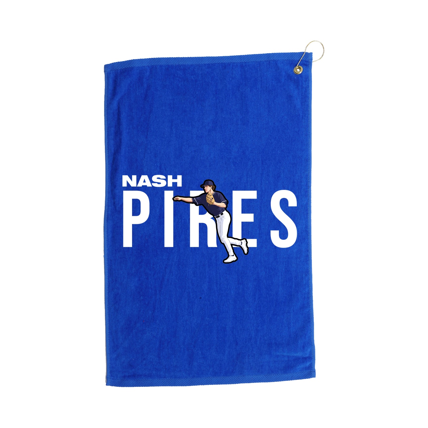 Golf Towel — Player Name in Royal