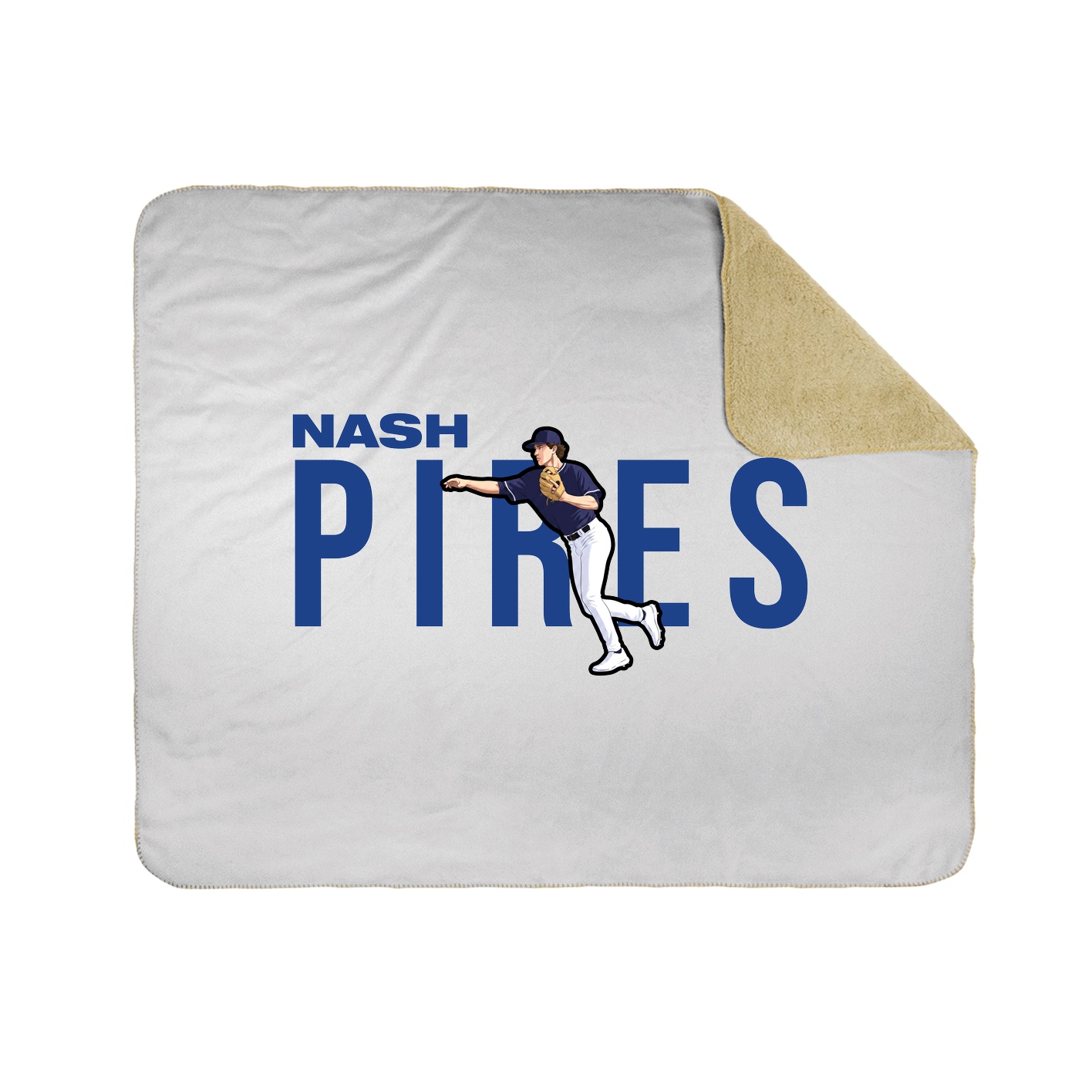 Throw Blanket — Player Name in White