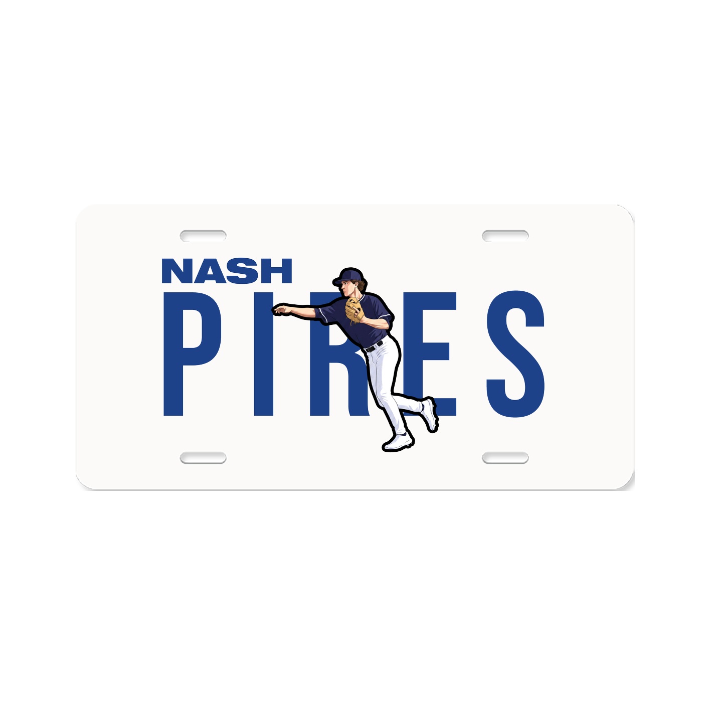 License Plate — Player Name in Classic