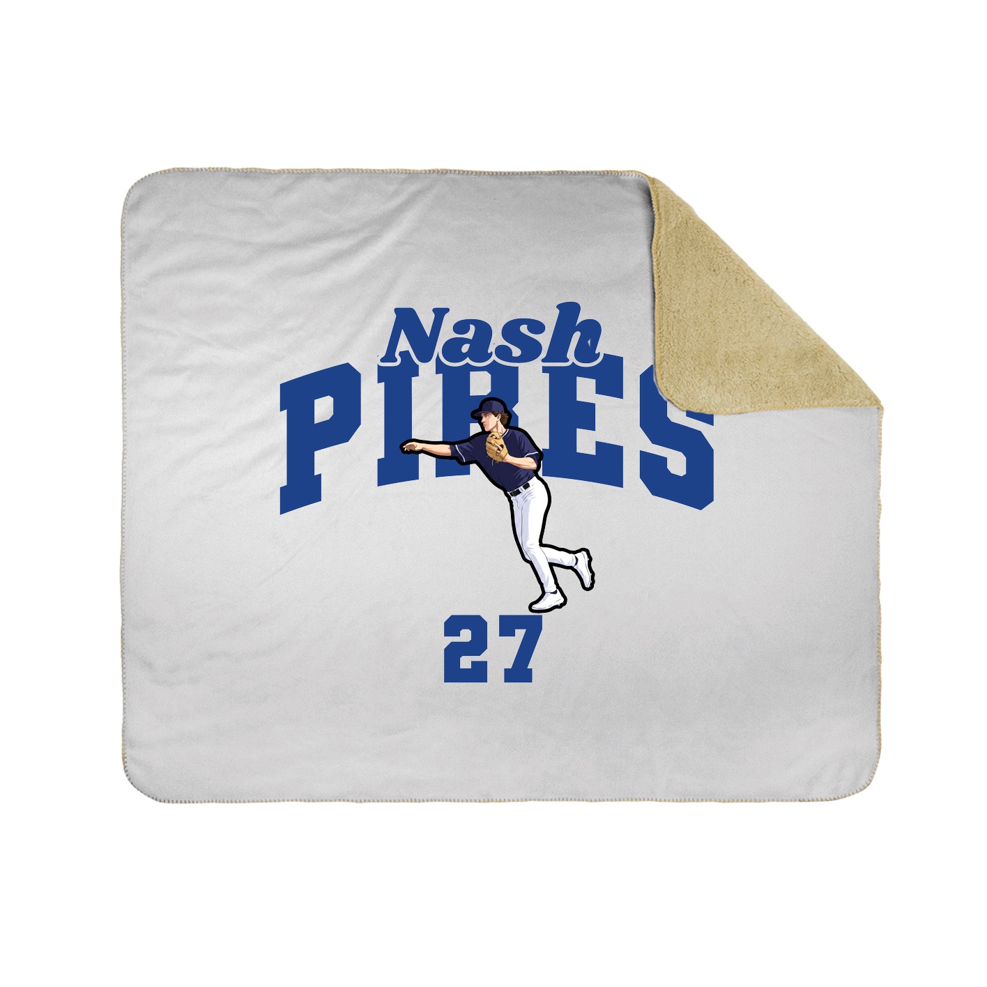 Throw Blanket — Signature Arch in White