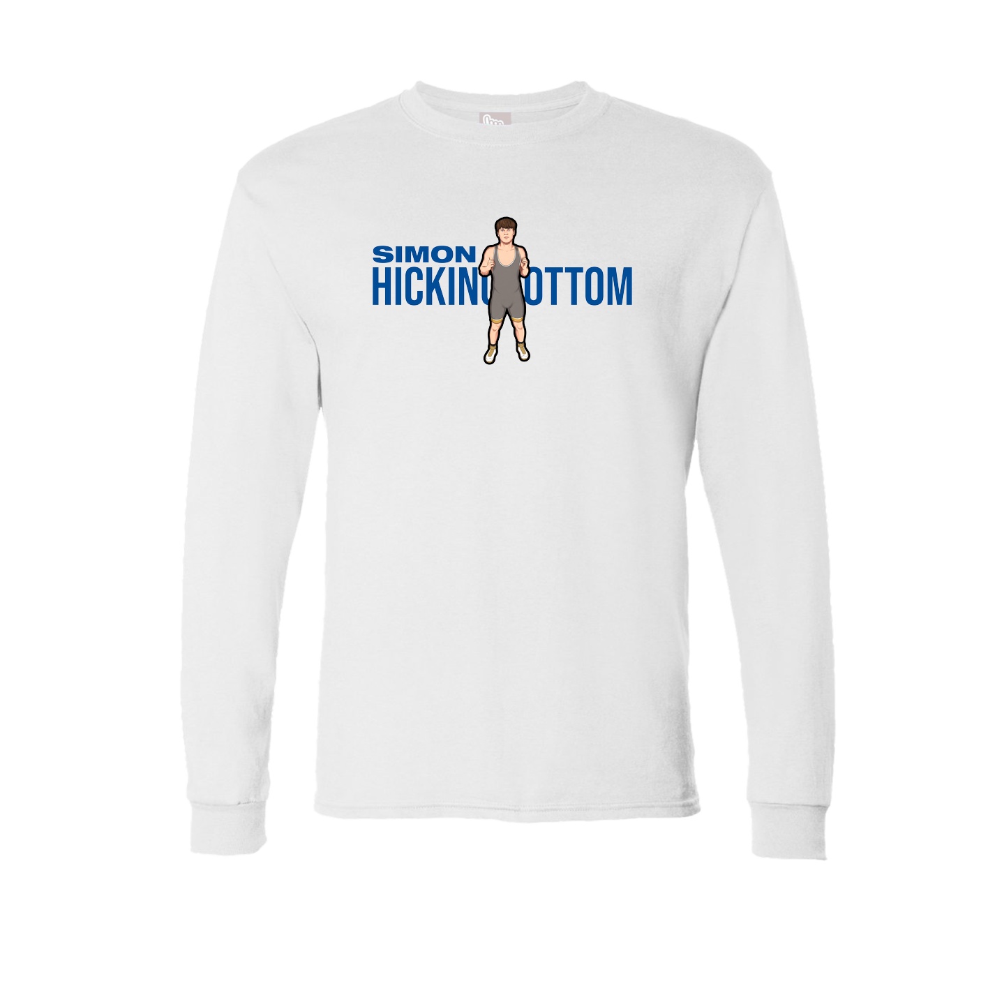 Long Sleeve Tee — Player Name in White