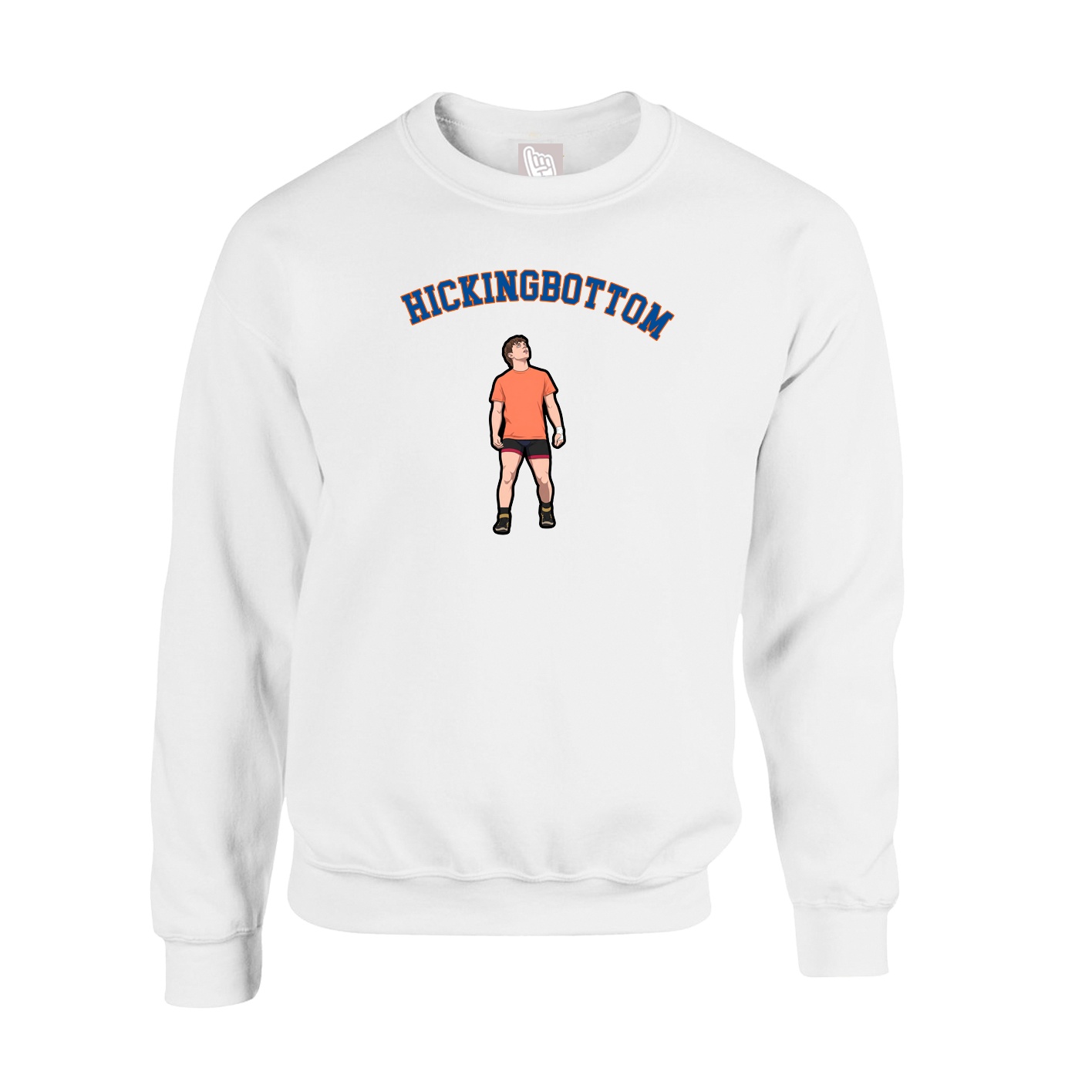 Fleece Crew — Shirsey Arch in White