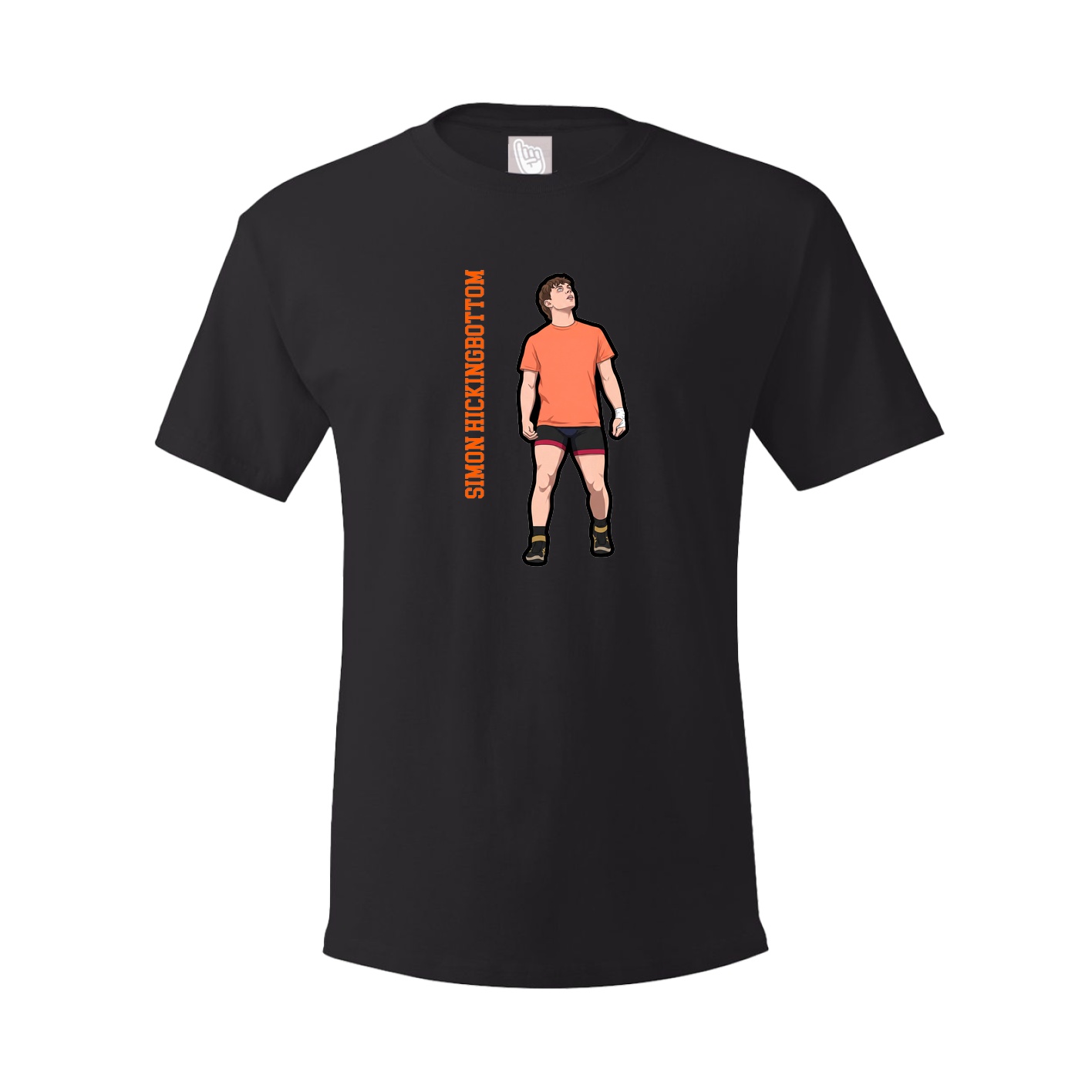 Youth Tee — Name Vertical in Black