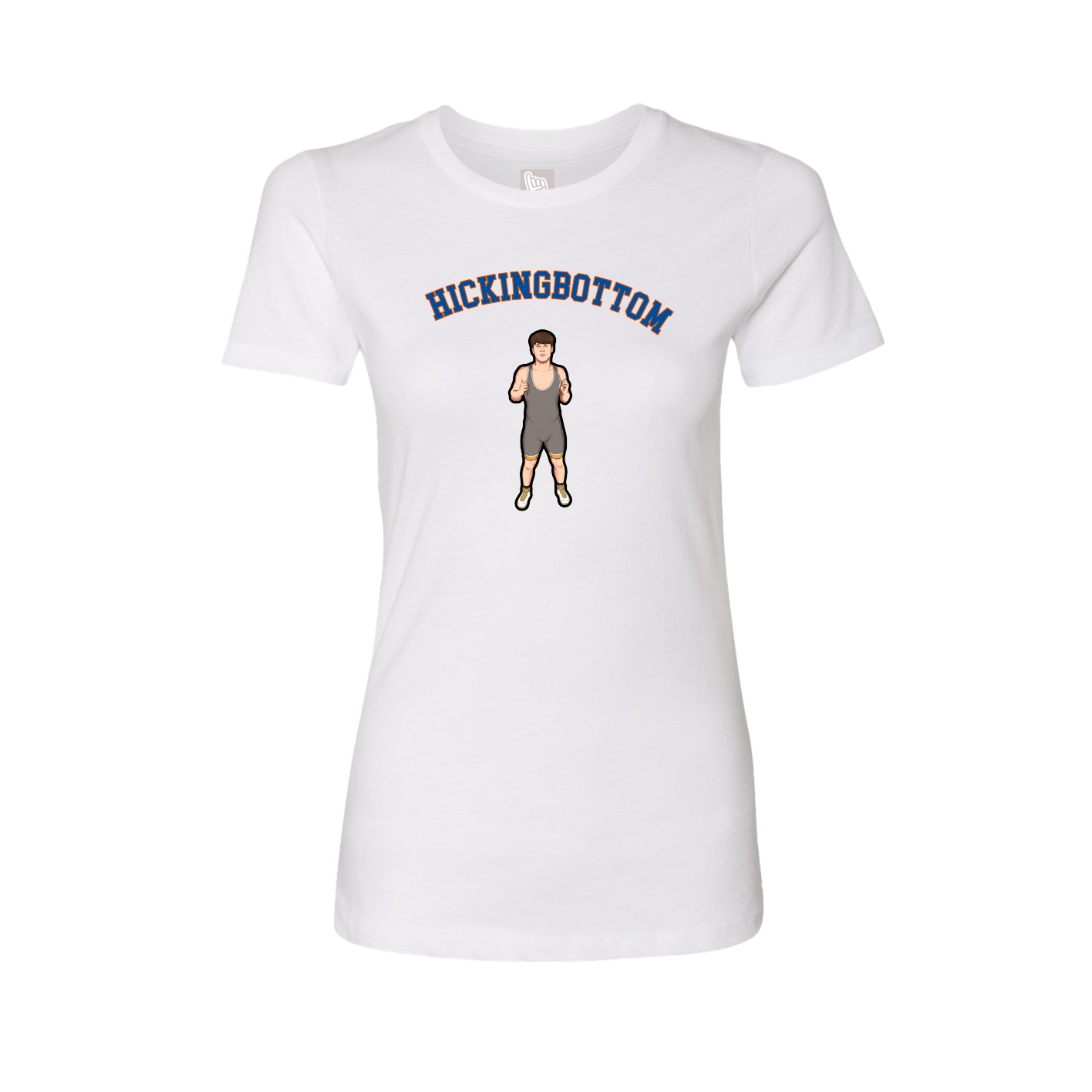Fitted Women's Tee — Shirsey Arch in White