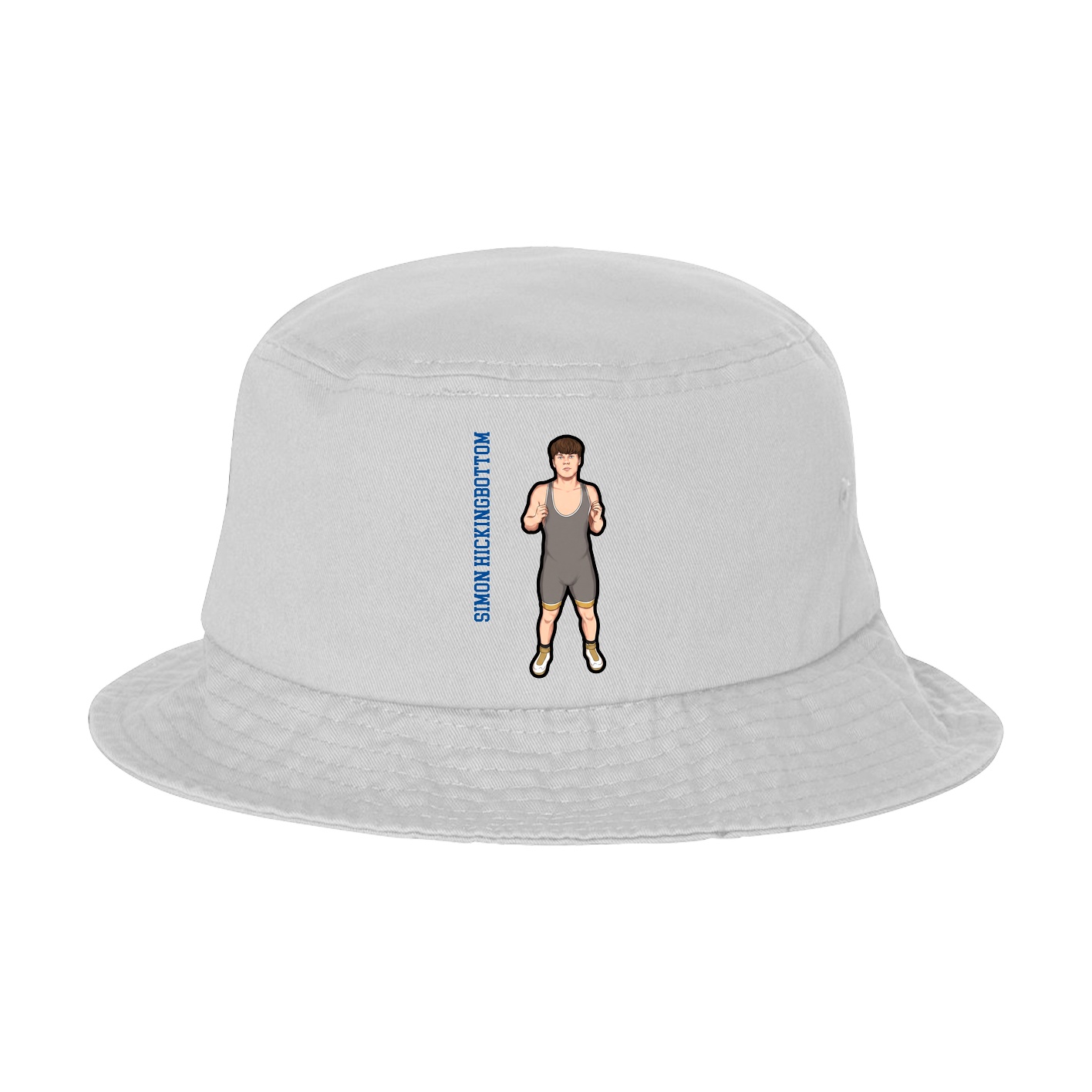 Bucket Cap — Name Vertical in White