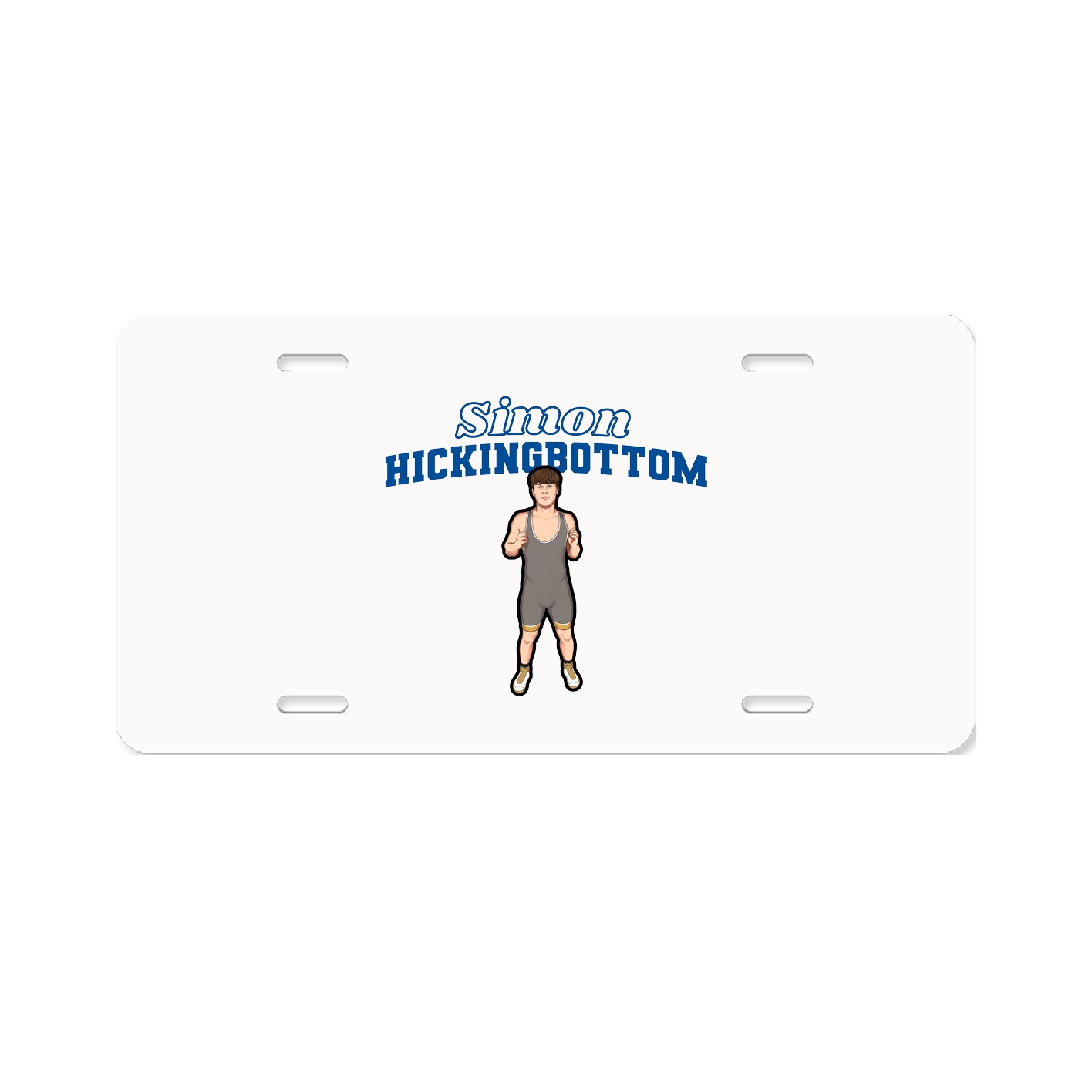 License Plate — Name Arch in Classic