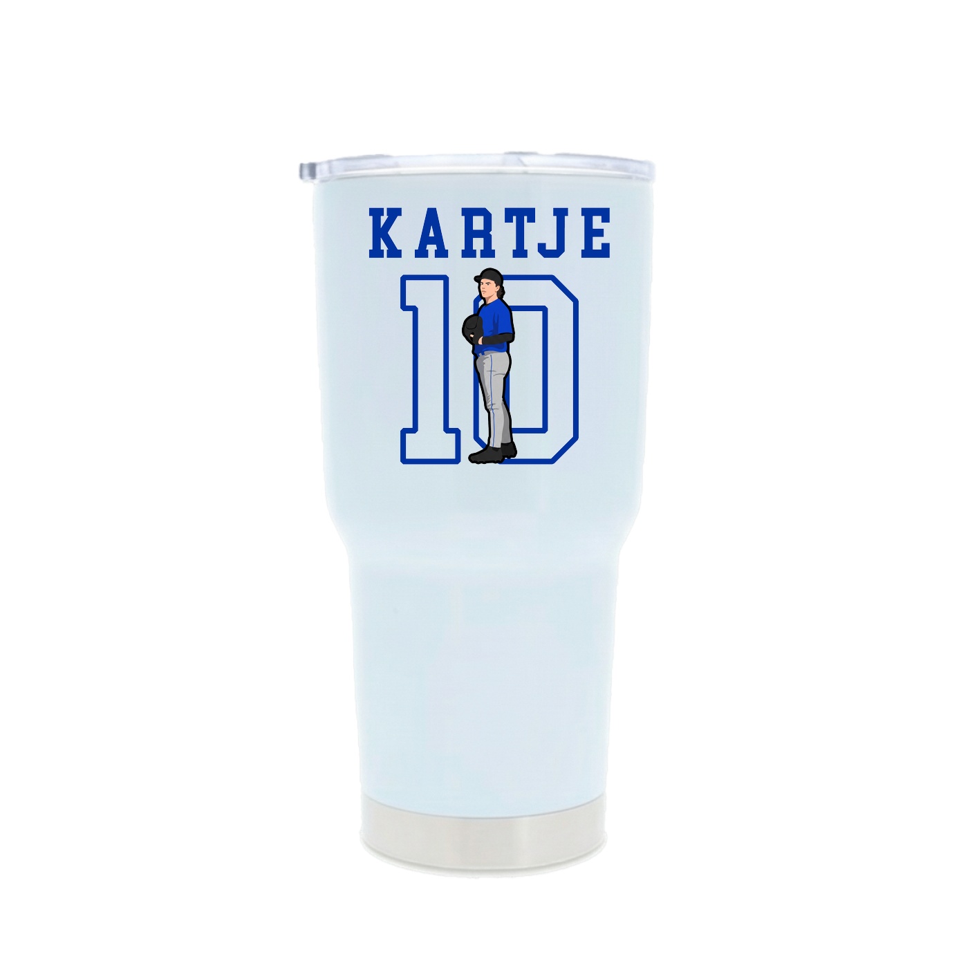 30oz Stainless Steel Tumbler — Shirsey in White