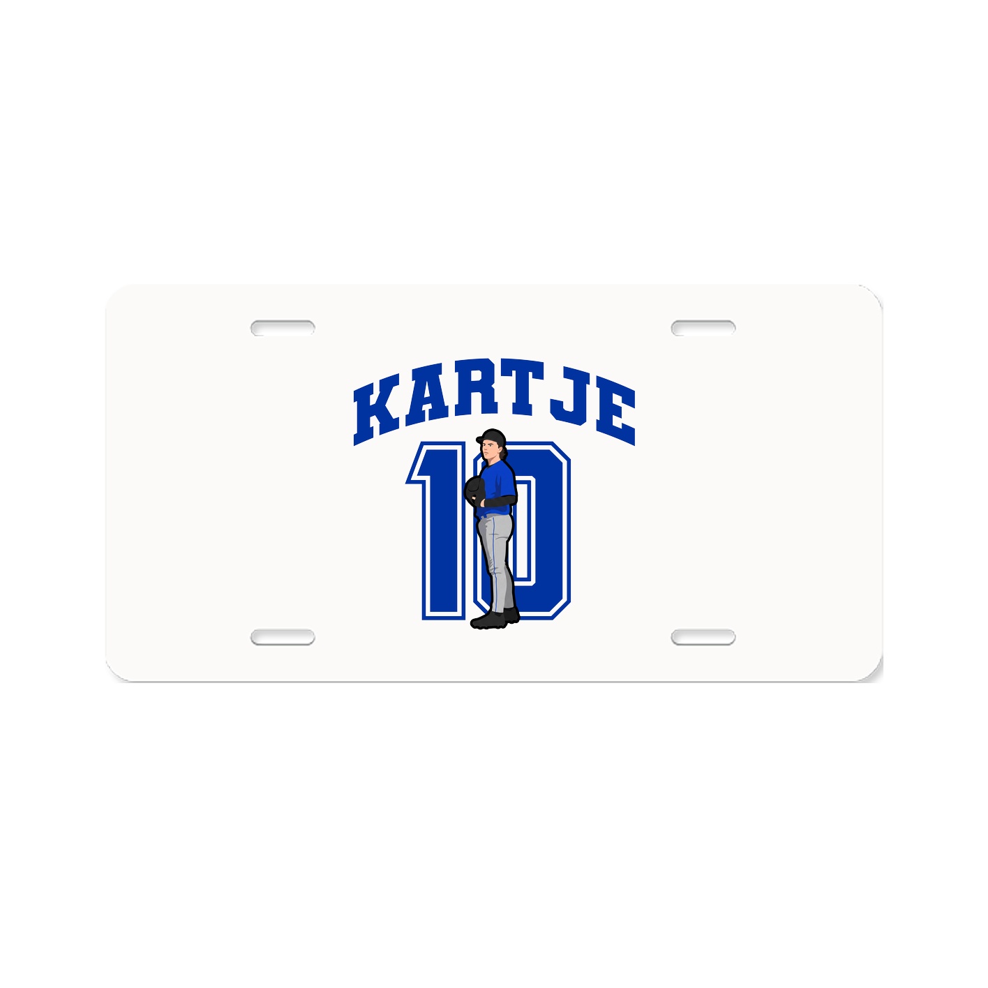 License Plate — Number in Classic
