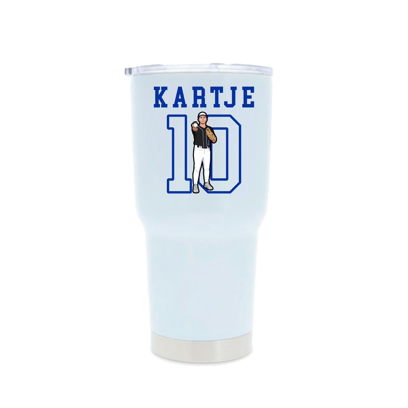 30oz Stainless Steel Tumbler — Shirsey in White