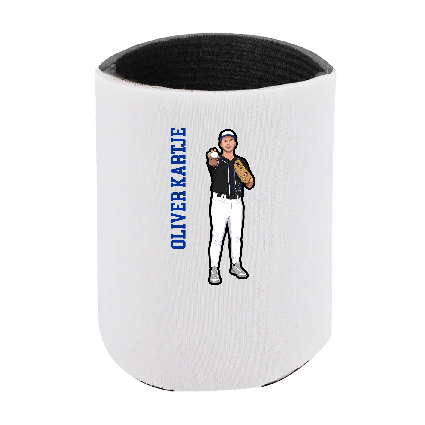 Can Holder — Name Vertical in White