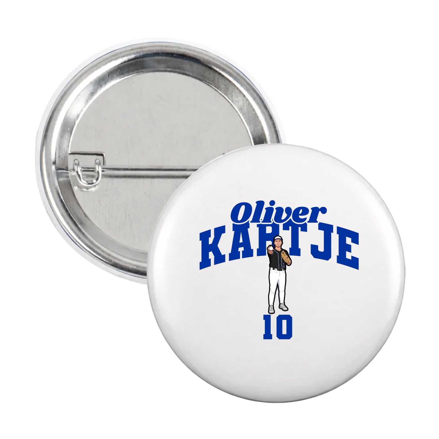 Game Day Button — Signature Arch in White