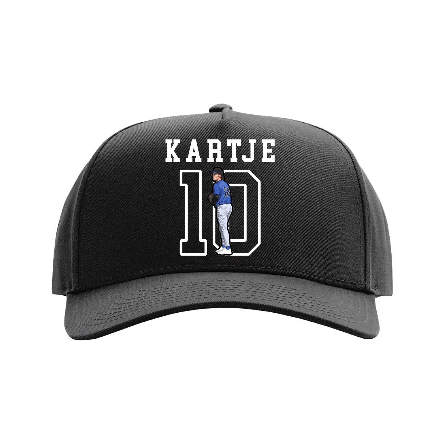 Full Fabric Five-Panel Champ Cap — Shirsey in Black