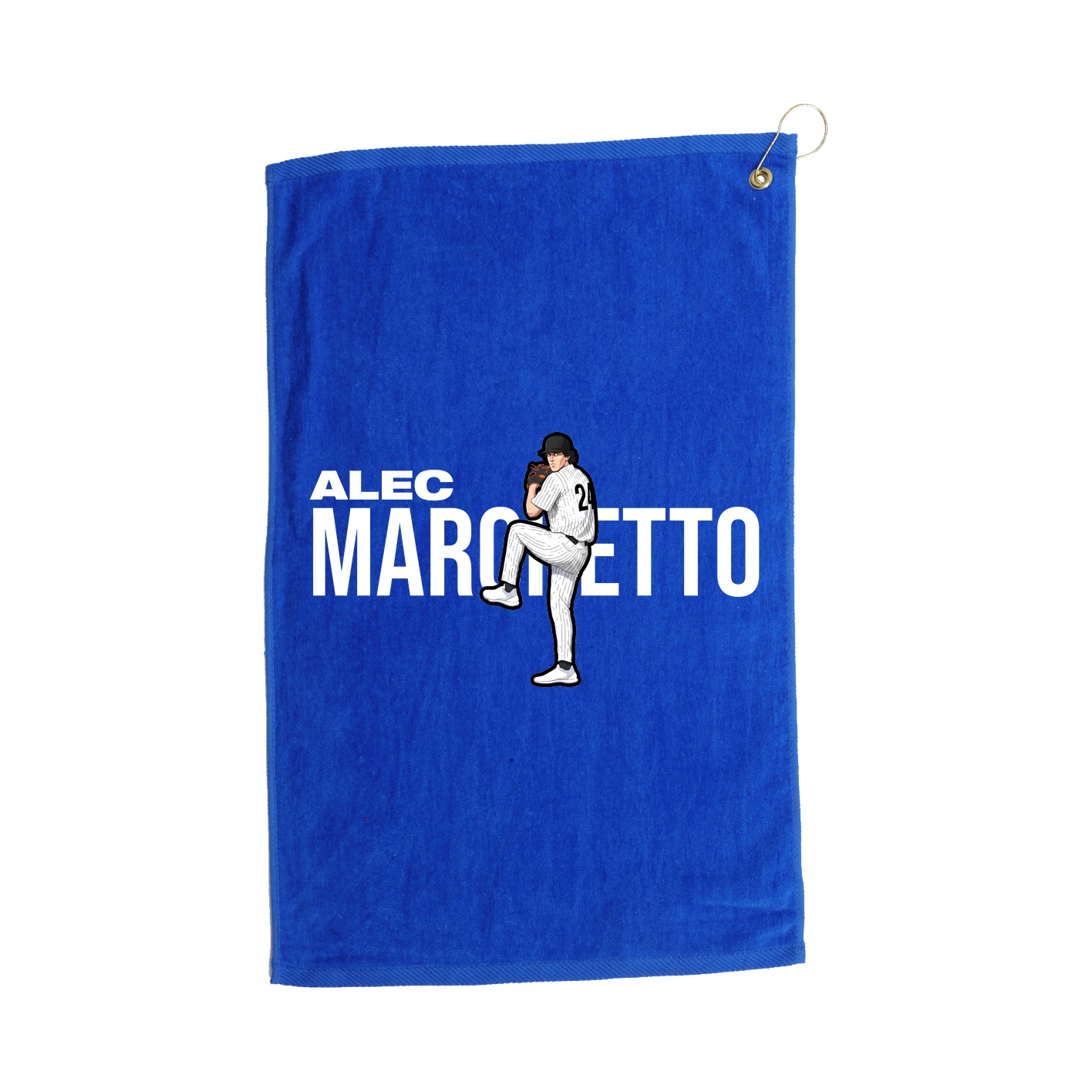 Golf Towel — Player Name in Royal