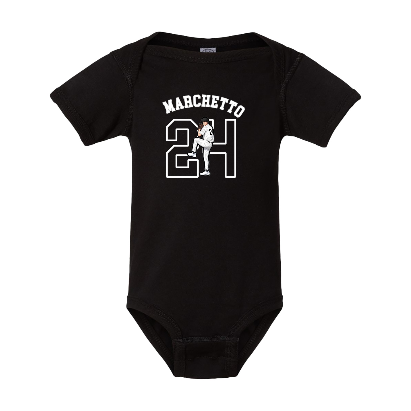 Baby Onesie — Shirsey Arch in Black