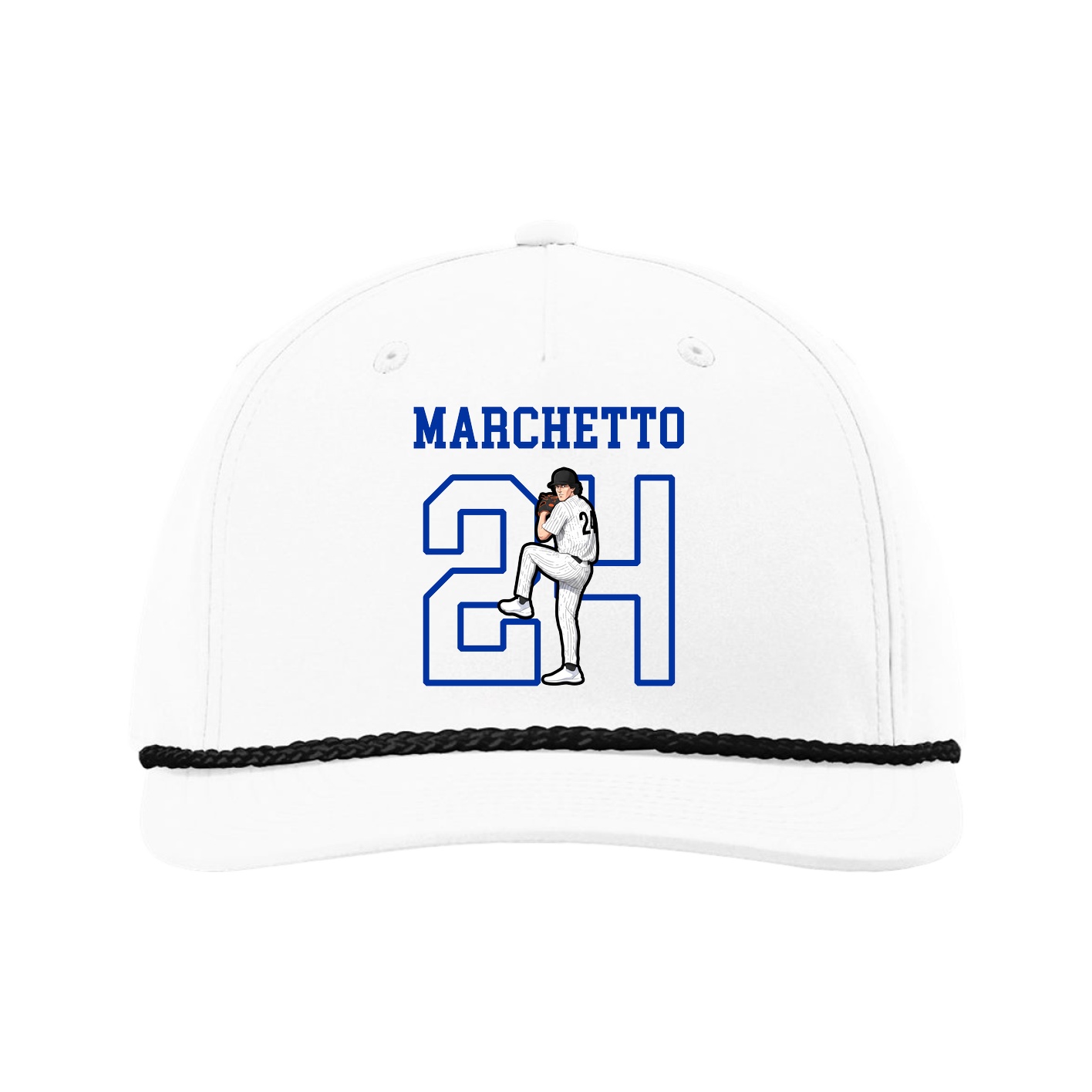 Five-Panel Classic Rope Cap — Shirsey in White