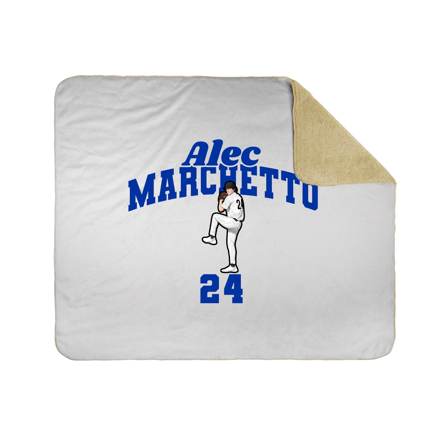 Throw Blanket — Signature Arch in White